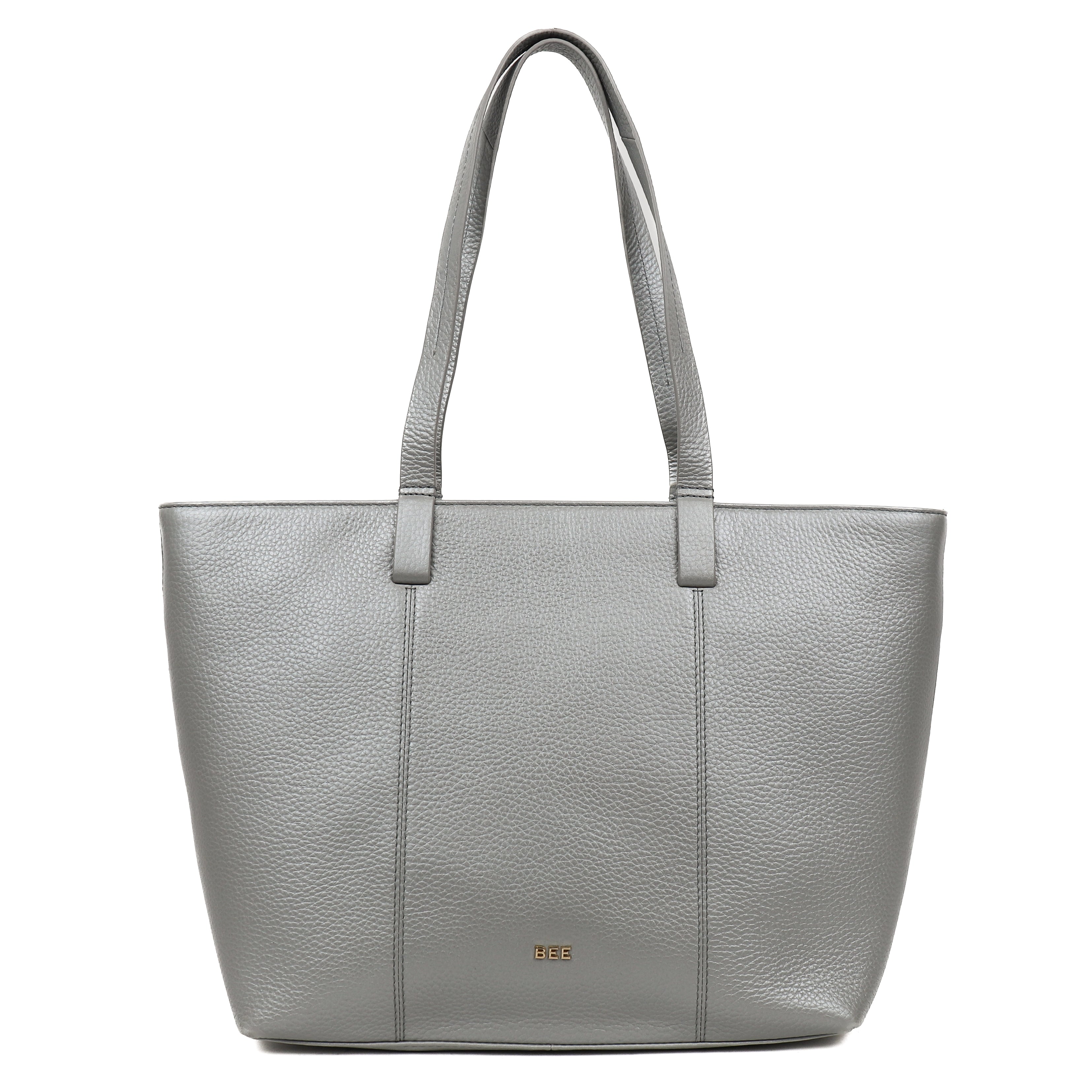 Großer Shopper 'Maya' Metallic Silver