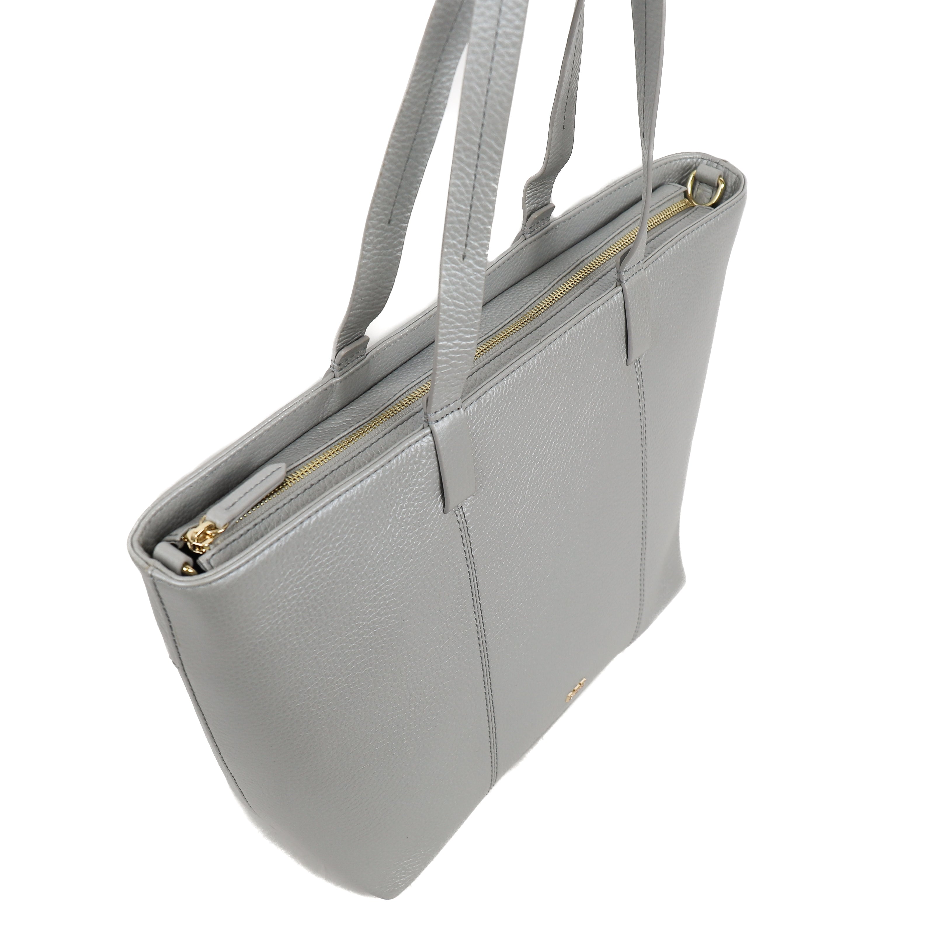 Großer Shopper 'Maya' Metallic Silver