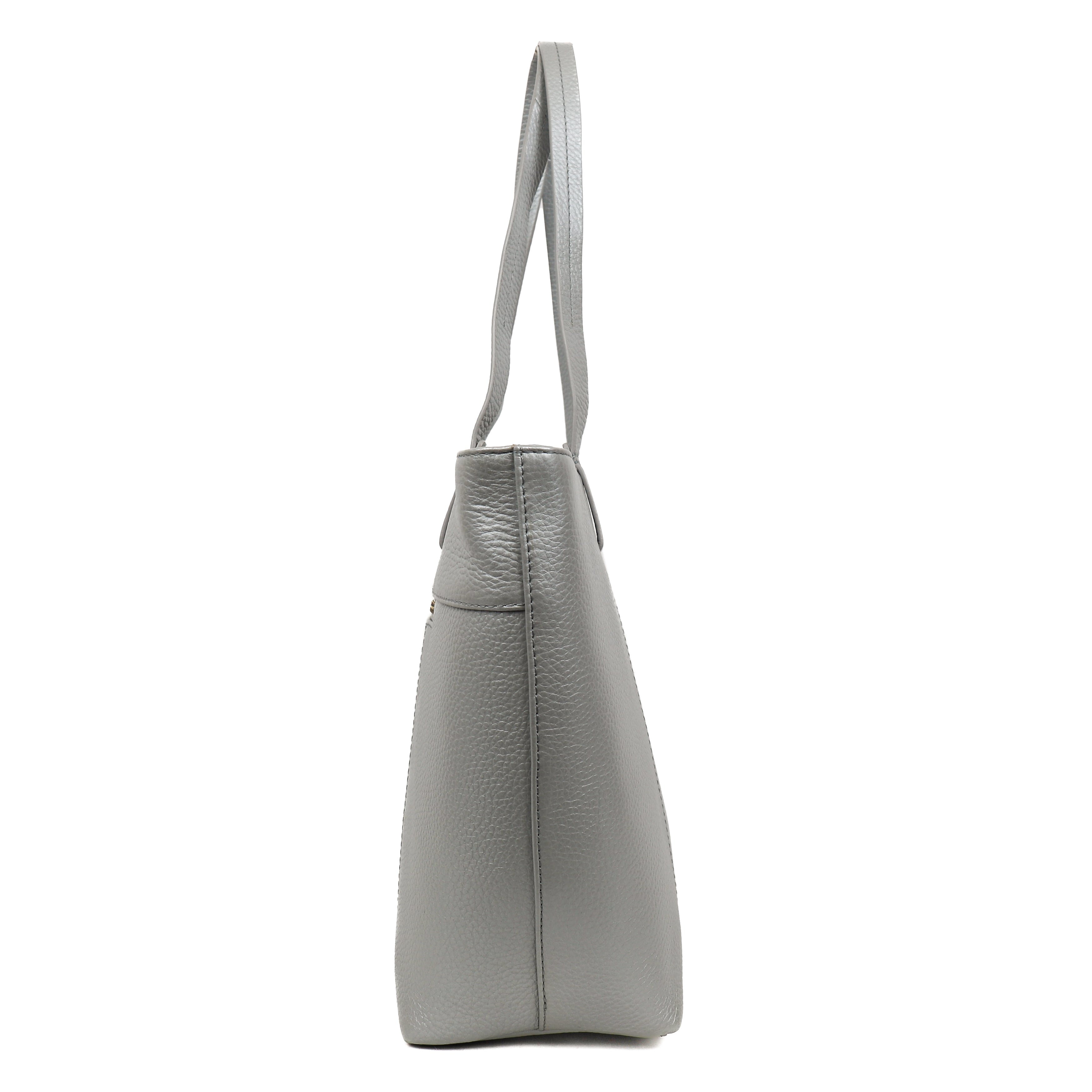 Großer Shopper 'Maya' Metallic Silver