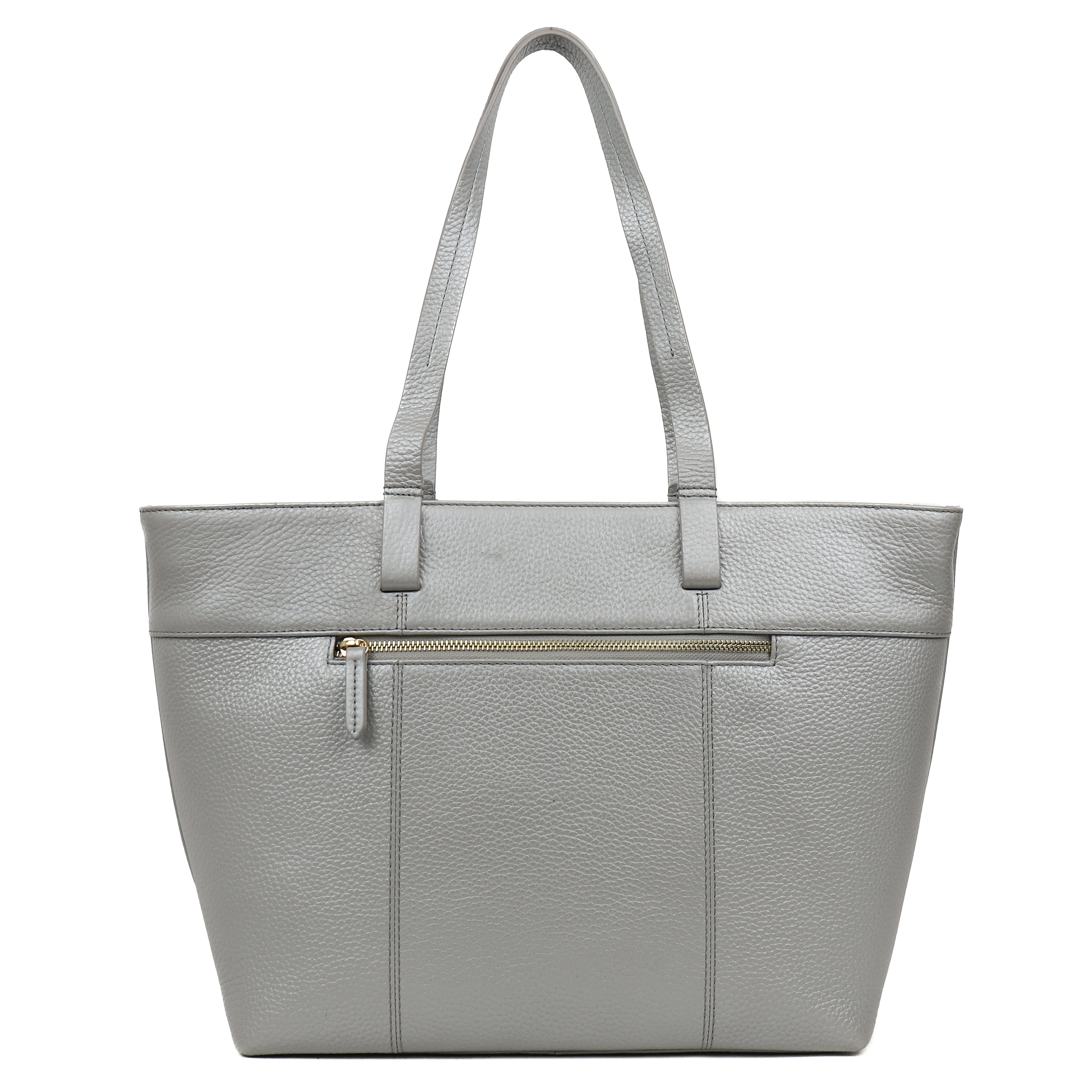 Großer Shopper 'Maya' Metallic Silver