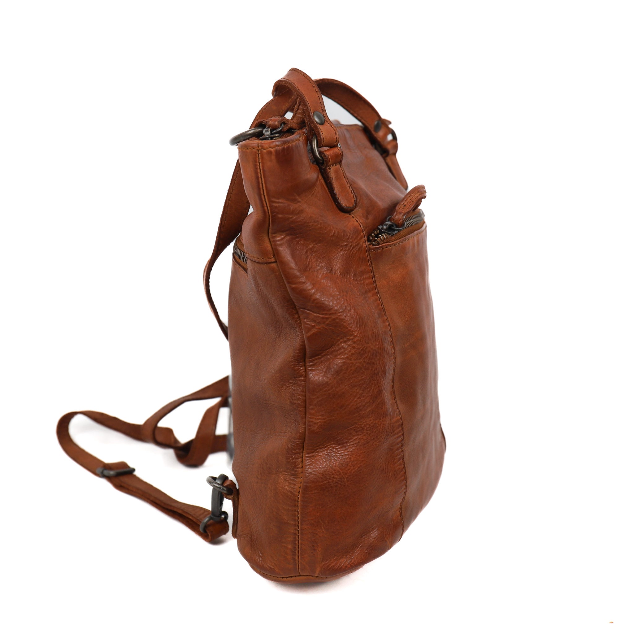 Rucksack/Umhängetasche 'Sandy' Cognac