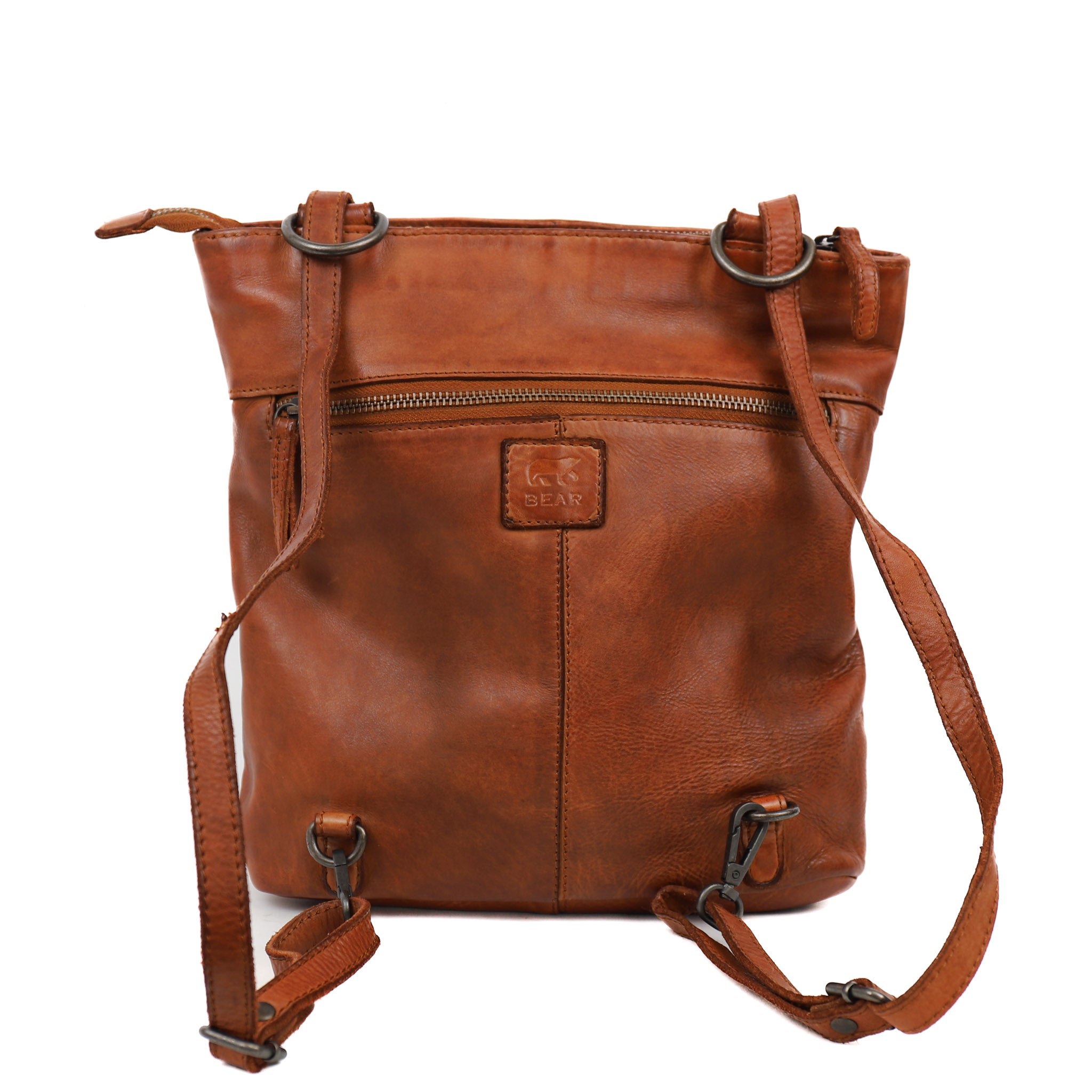 Rucksack/Umhängetasche 'Sandy' Cognac