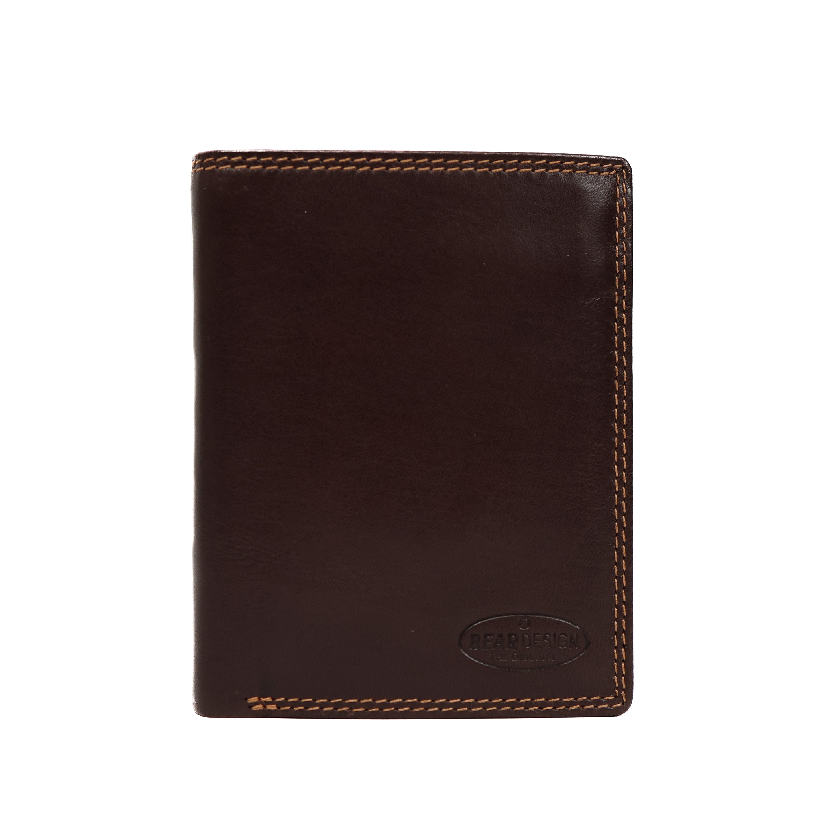 Hohe Billfold 'Klaas' Dunkelbraun