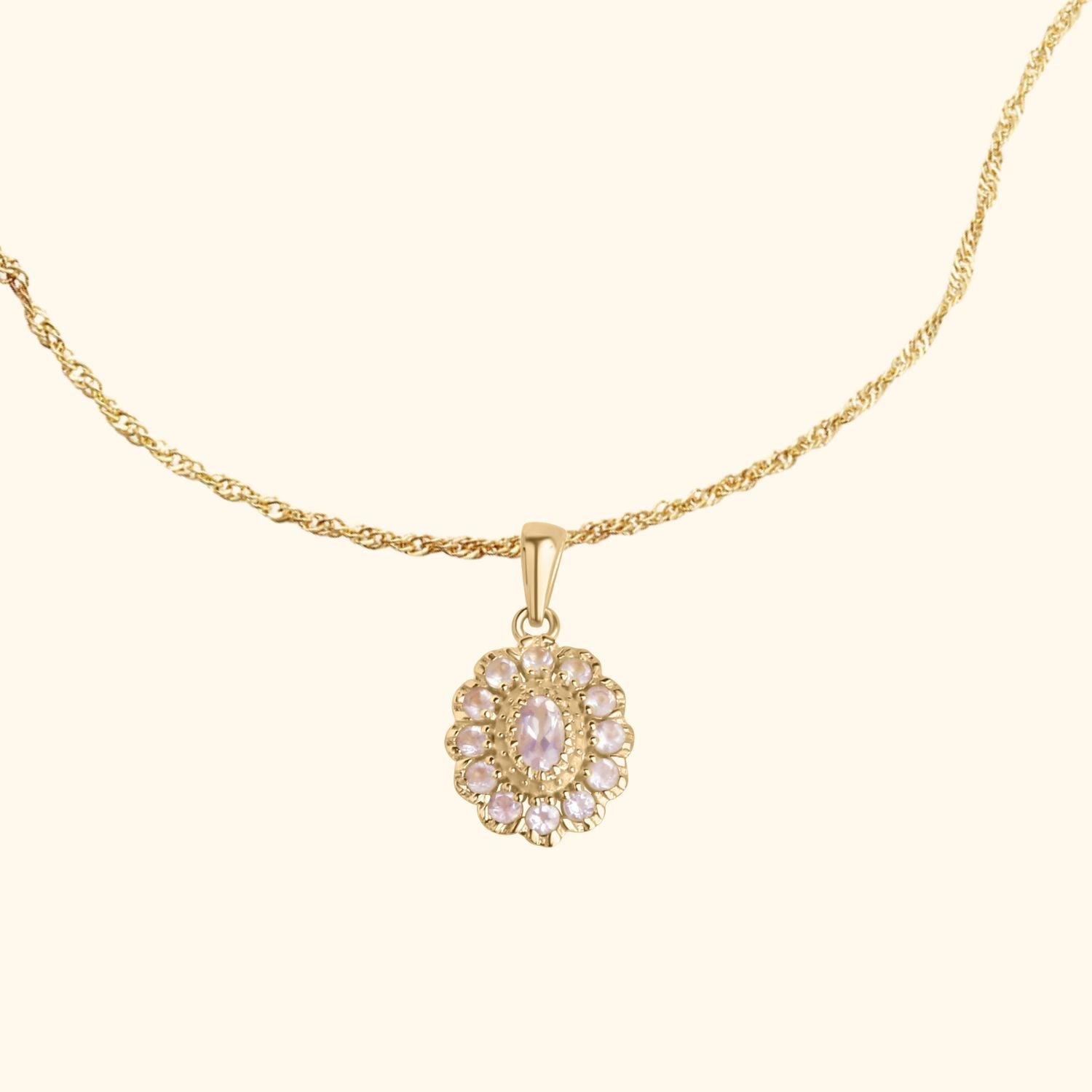 Kae Rose Quartz Bloem Hanger