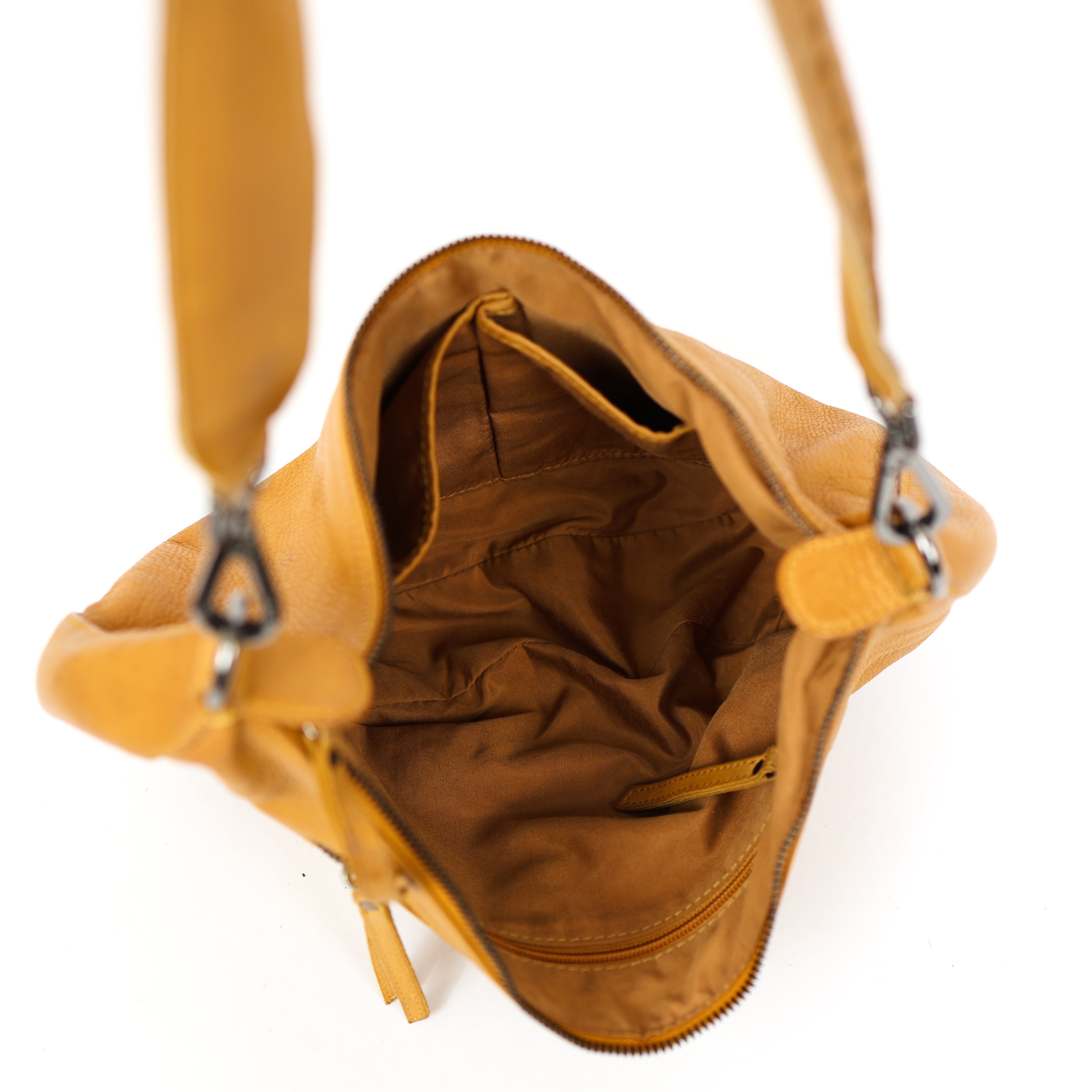 Mittelgroße Beuteltasche 'Ilse' Gelb