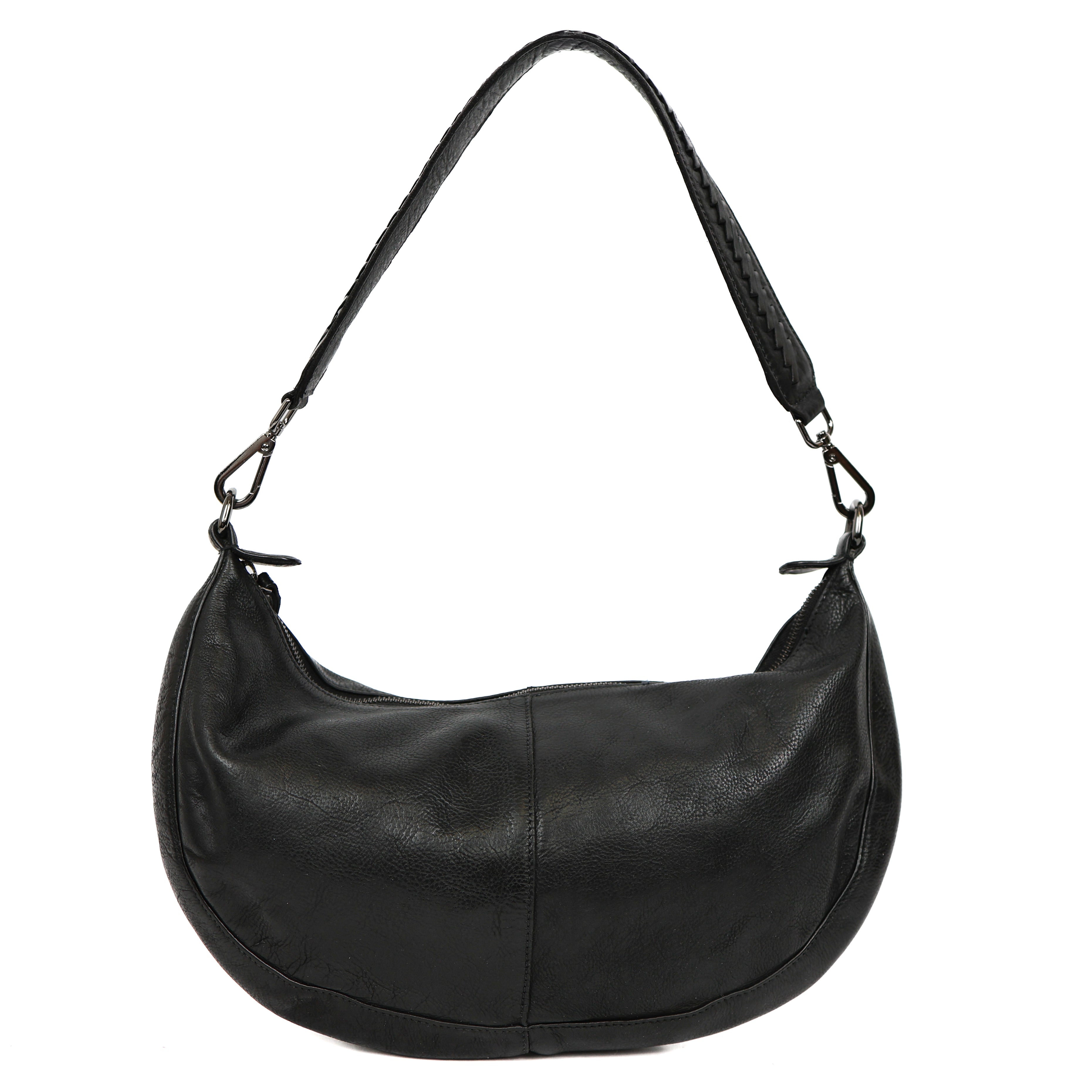 Mittelgroße Beuteltasche 'Ilse' Schwarz