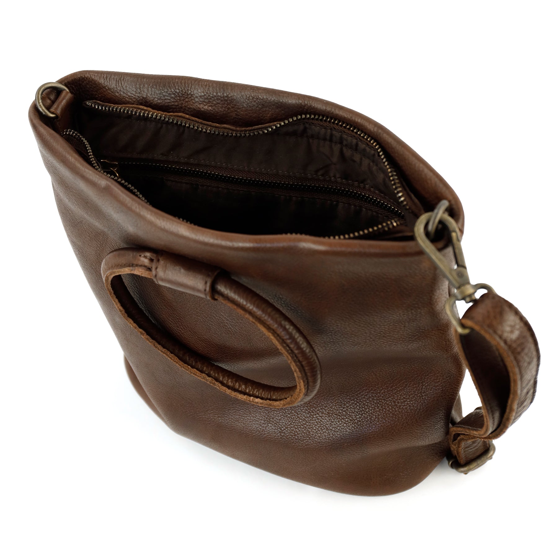 Hand-/Schultertasche 'Ank' Braun