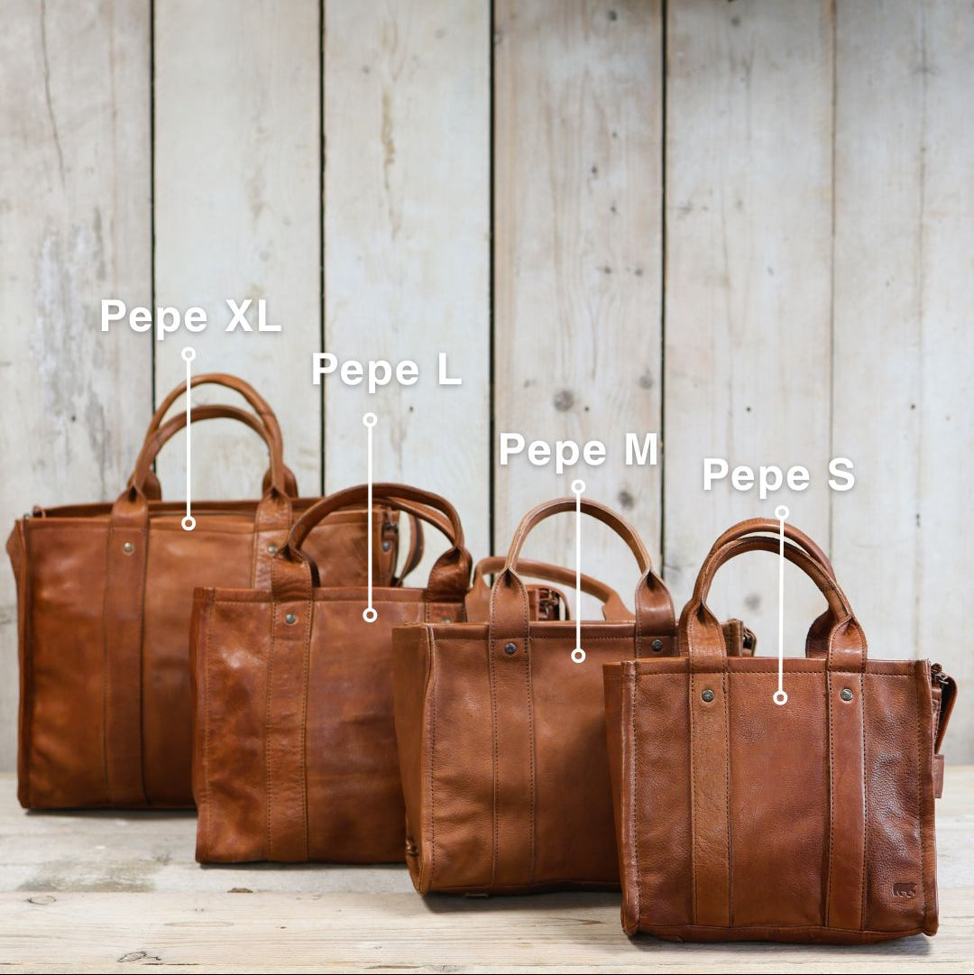 Mini Tote Bag 'Pepe' S Dunkelbraun