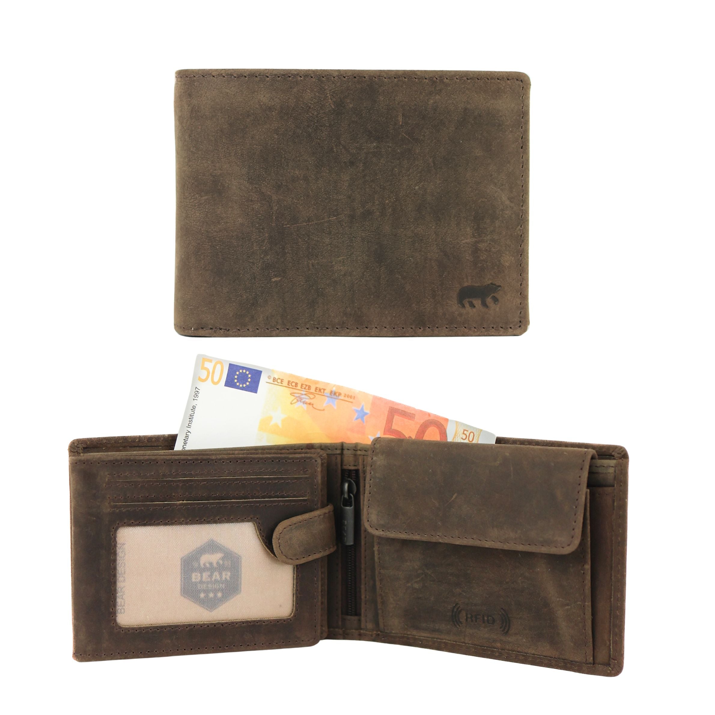 Brieftasche 'Tijn' braun - HD 2689