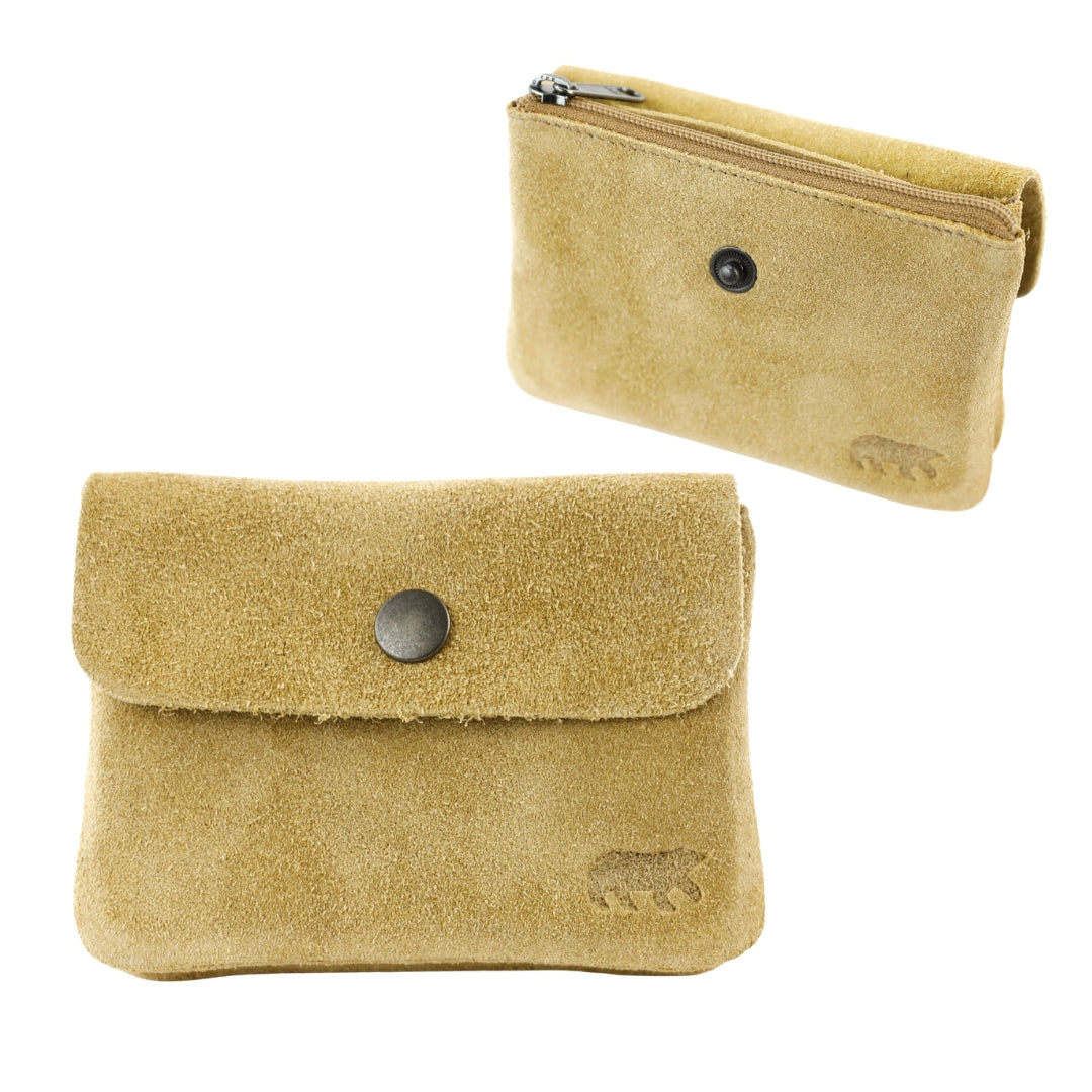 Velours Geldbörse 'Pietje' Bisquit