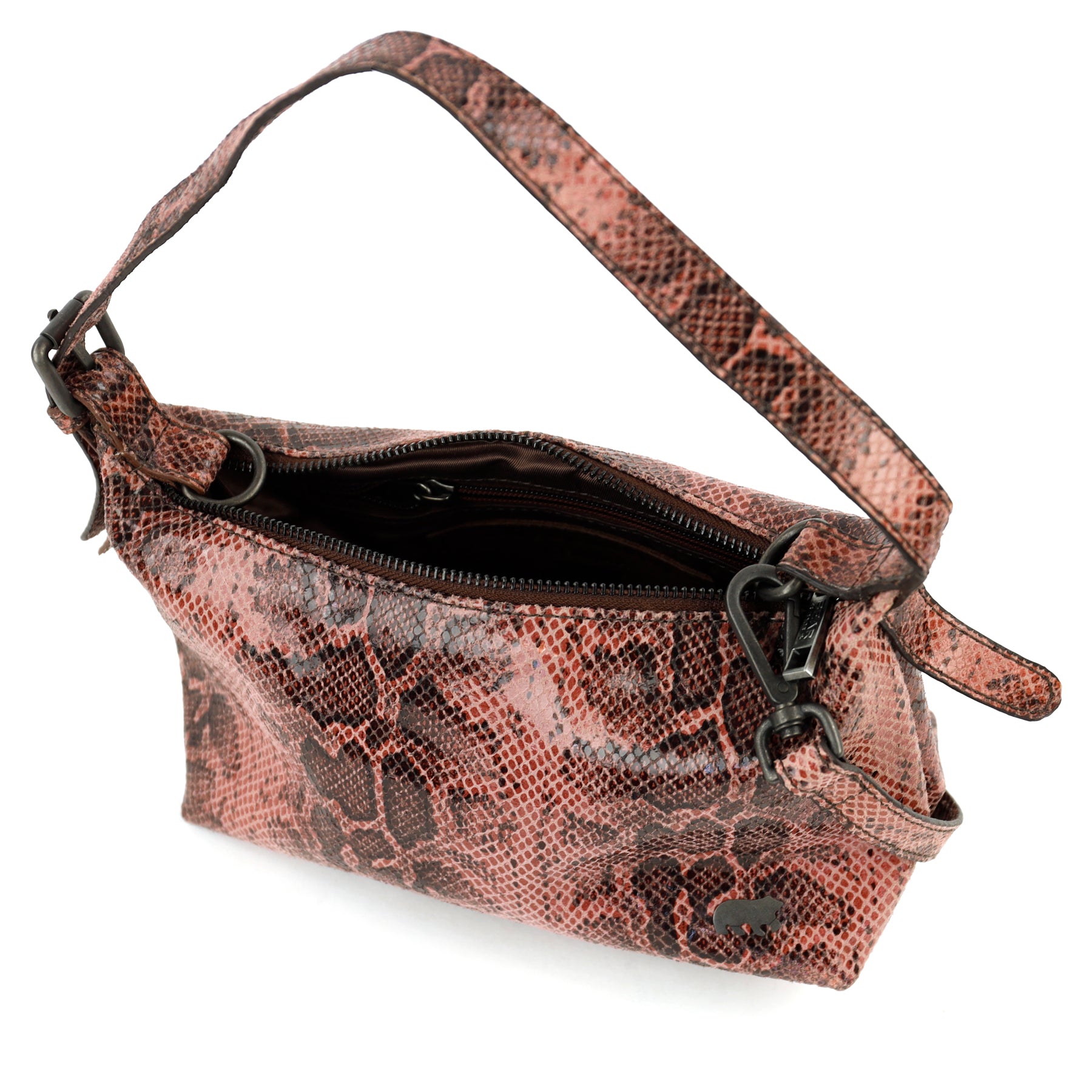 Kleine Hand-/Umhängetasche 'Gemma' Snake Pink