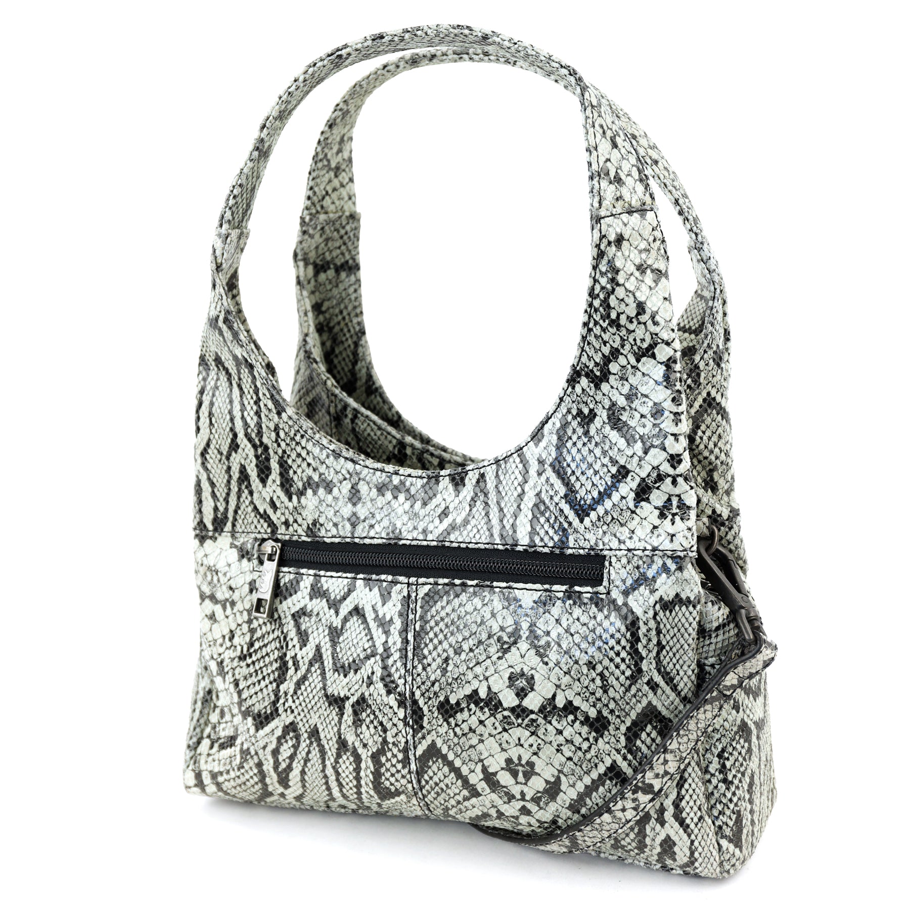 Hand-/Umhängetasche 'Vittoria' Snake Grey