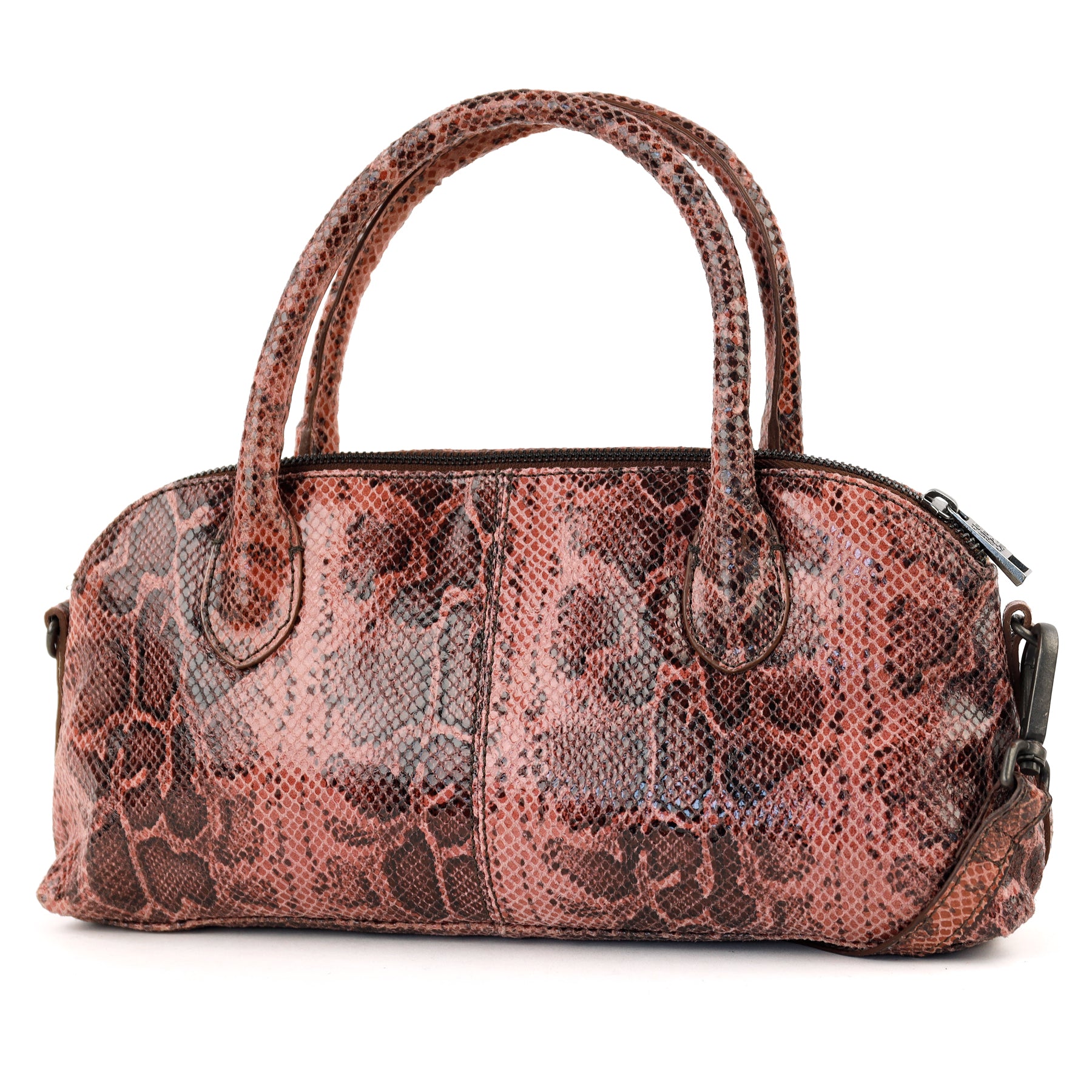 Hand-/Umhängetasche 'Gaia' Snake Pink