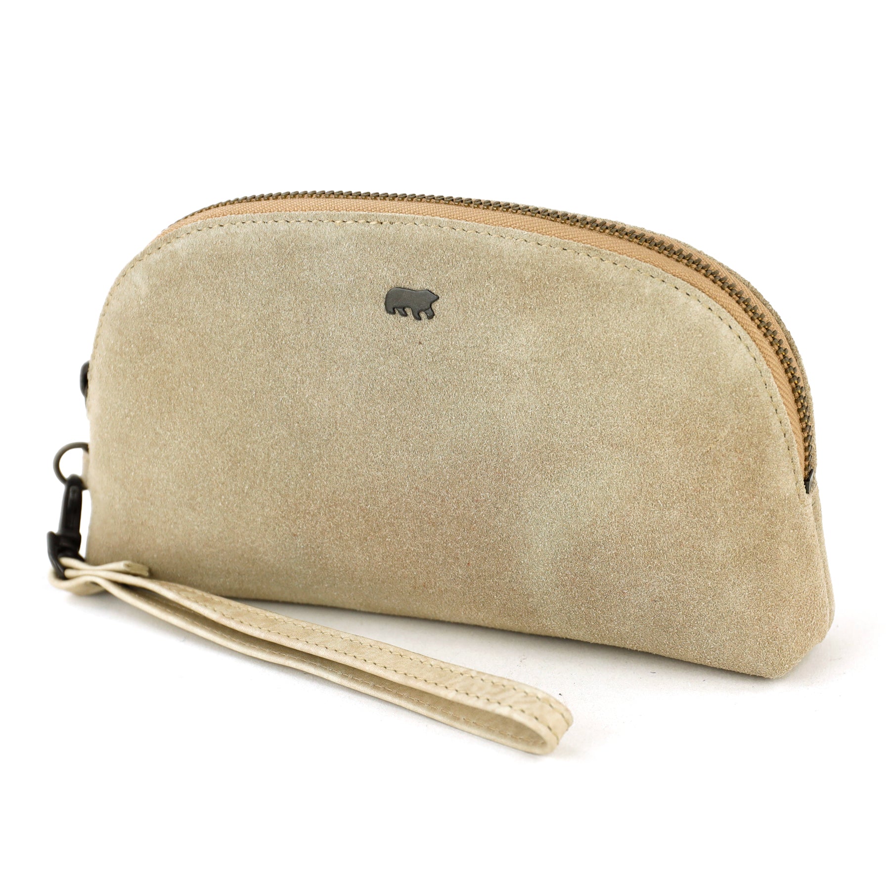Velours Etui/Kosmetiktasche 'Jessie' Beige