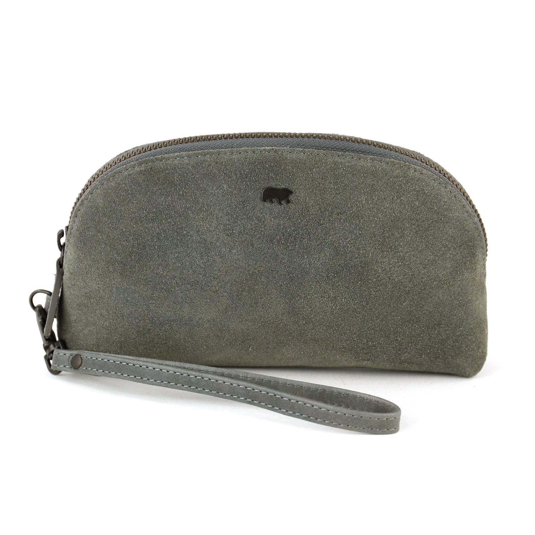 Etui/Make-up-Tasche „Jessie“ Wildleder Grau