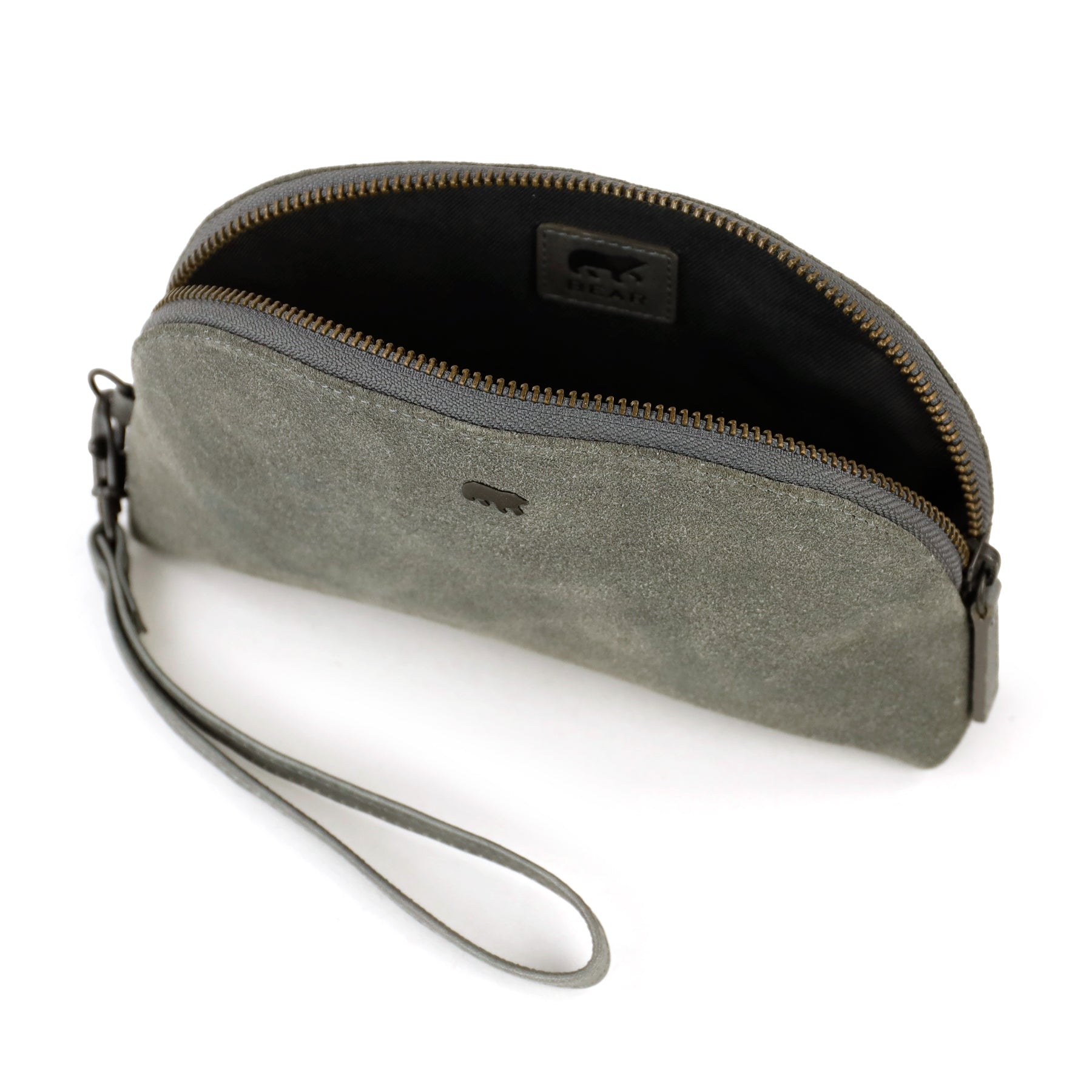Velours Etui/Kosmetiktasche 'Jessie' Grau