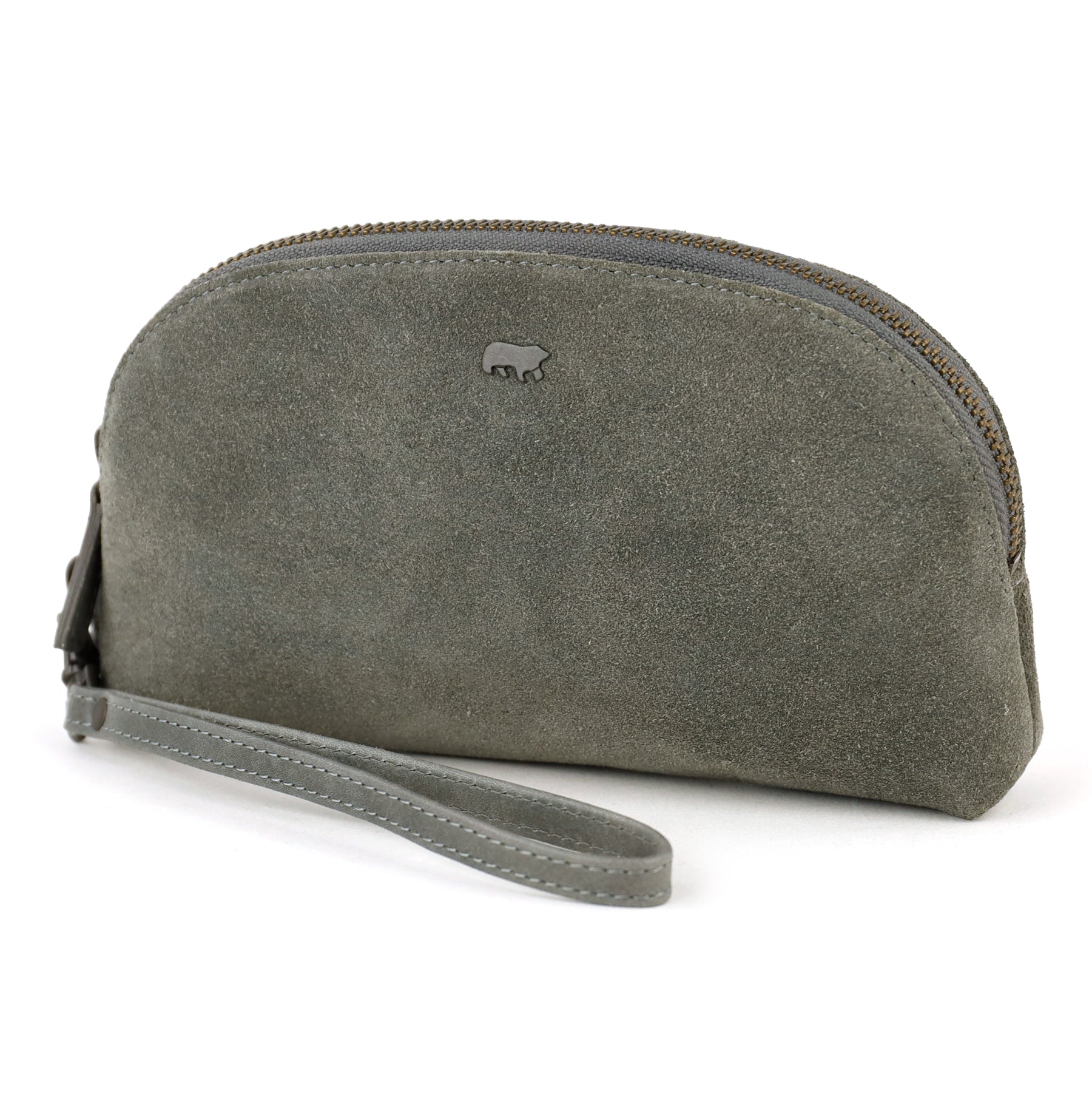 Etui/Make-up-Tasche „Jessie“ Wildleder Grau