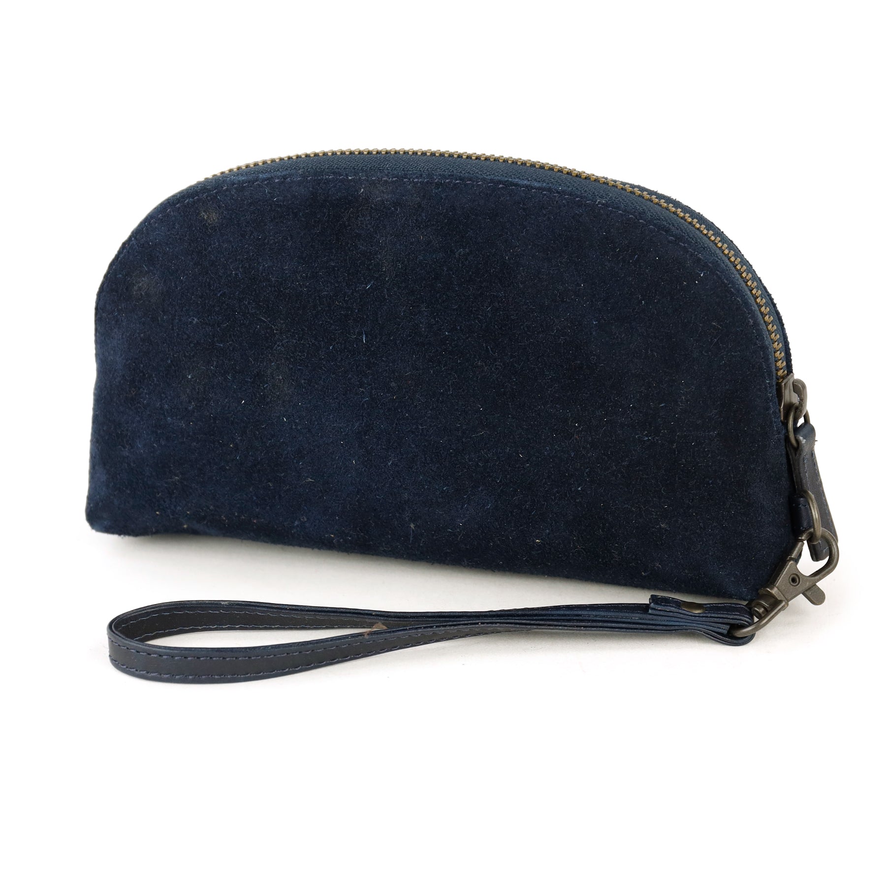 Etui/Kosmetiktäschchen „Jessie“ Wildleder Marineblau
