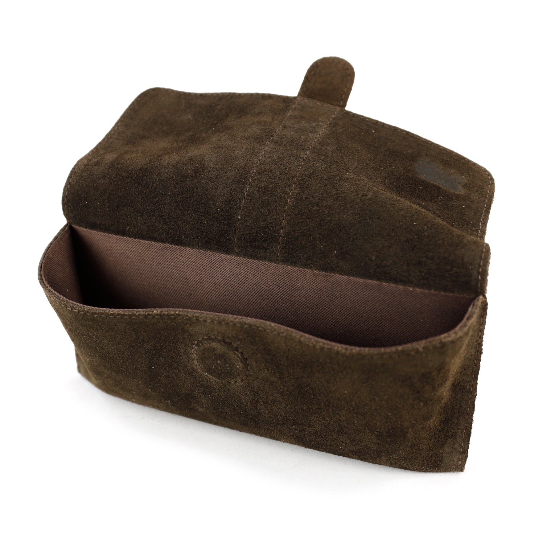 Velours Brillenetui 'Weta' Dunkelbraun