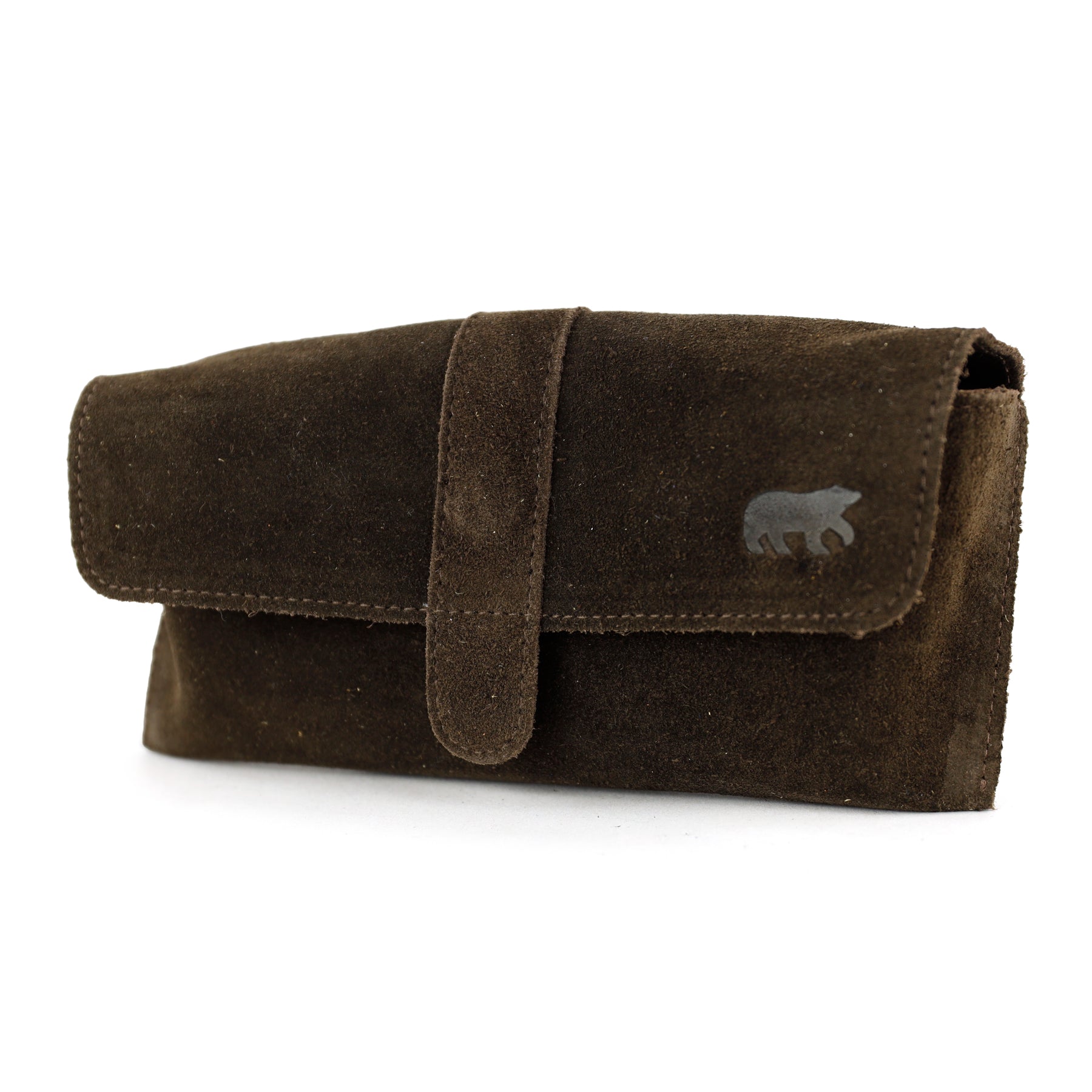 Velours Brillenetui 'Weta' Dunkelbraun