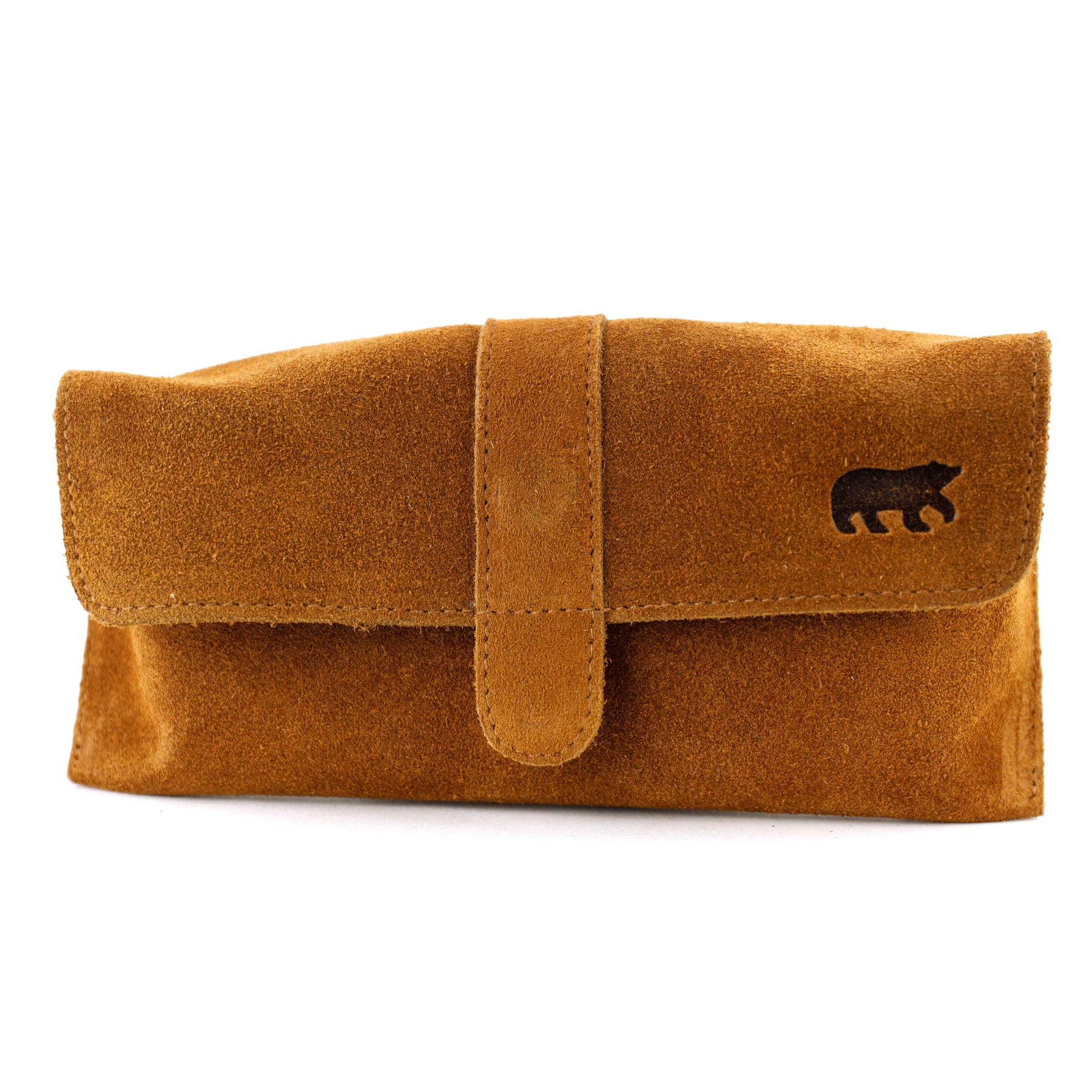 Velours Brillenetui 'Weta' Cognac