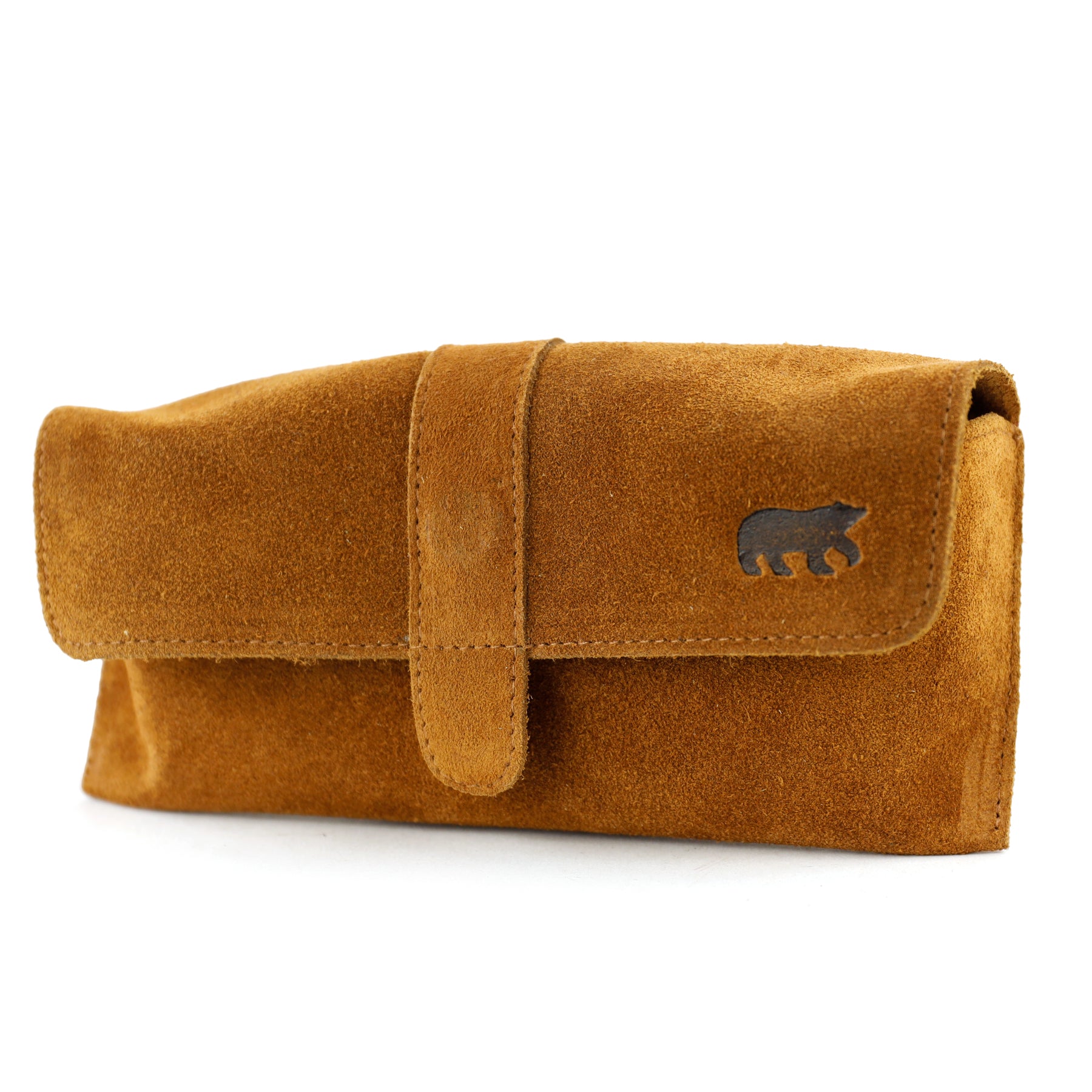 Velours Brillenetui 'Weta' Cognac