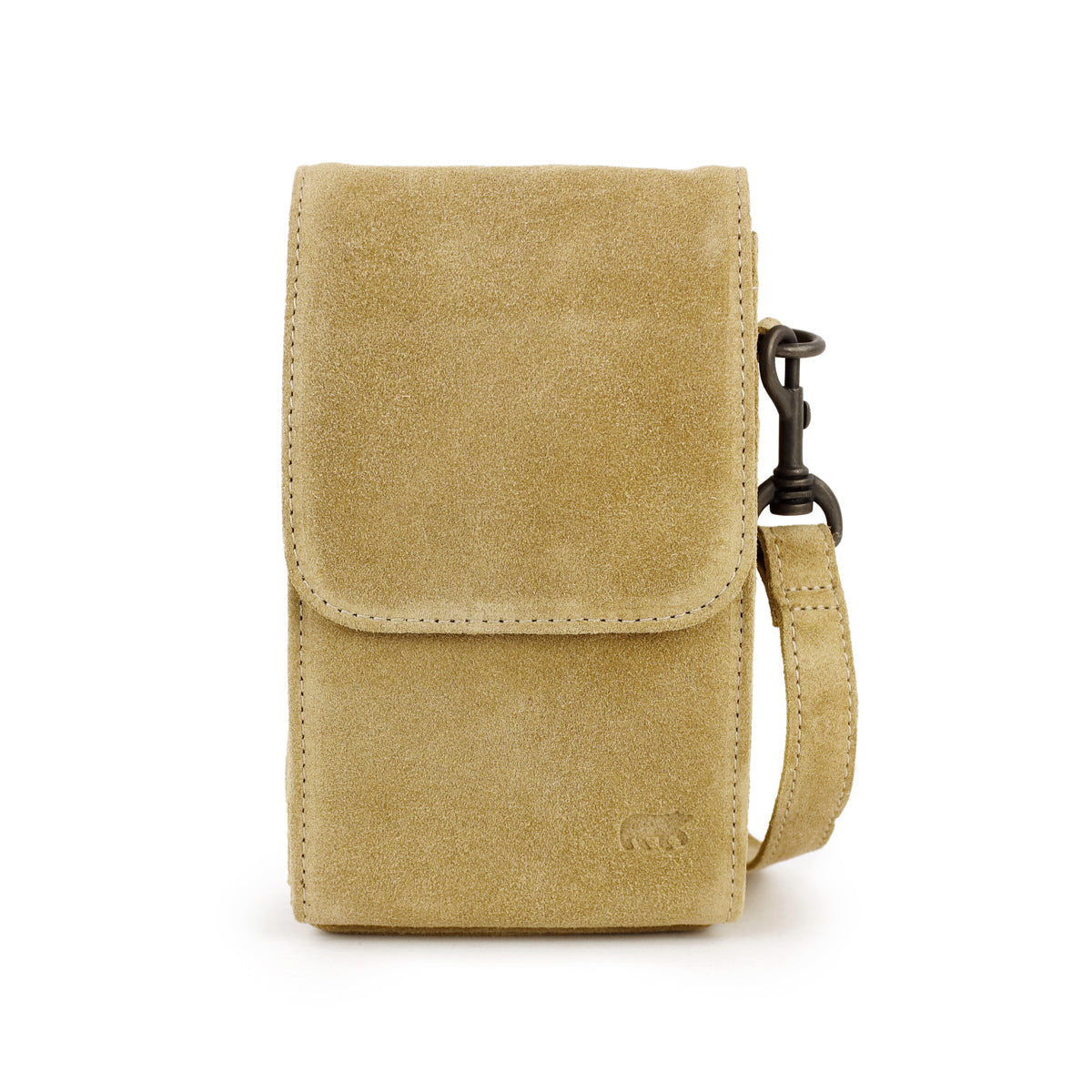 Veloursleder schultertasche „Robbie“ 2.0 Bisquit
