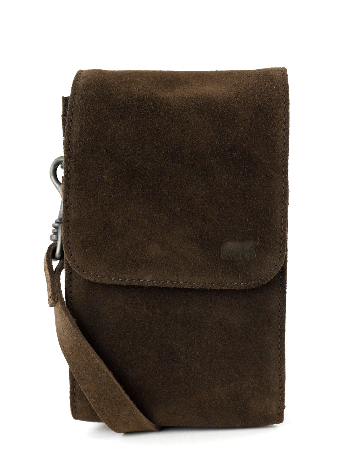 Veloursleder schultertasche „Robbie“ 2.0 Braun