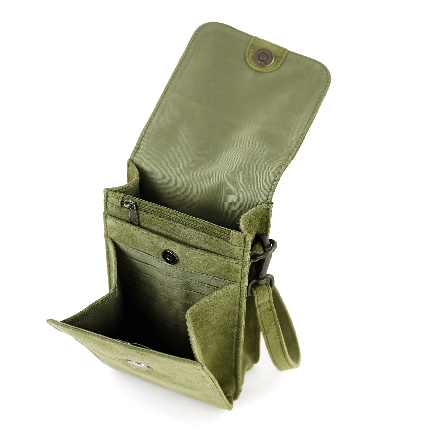 Velours Umhängetasche 'Robbie' 2.0 Grün