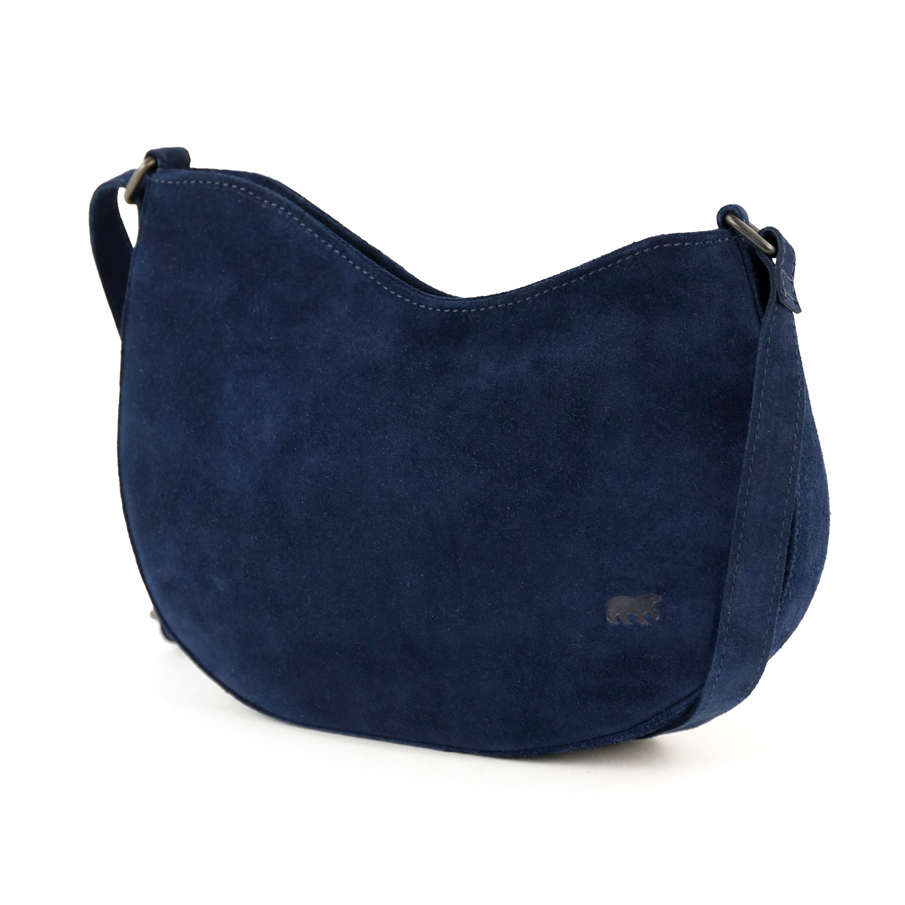 Velours Umhängetasche 'Tamara' Dunkelblau