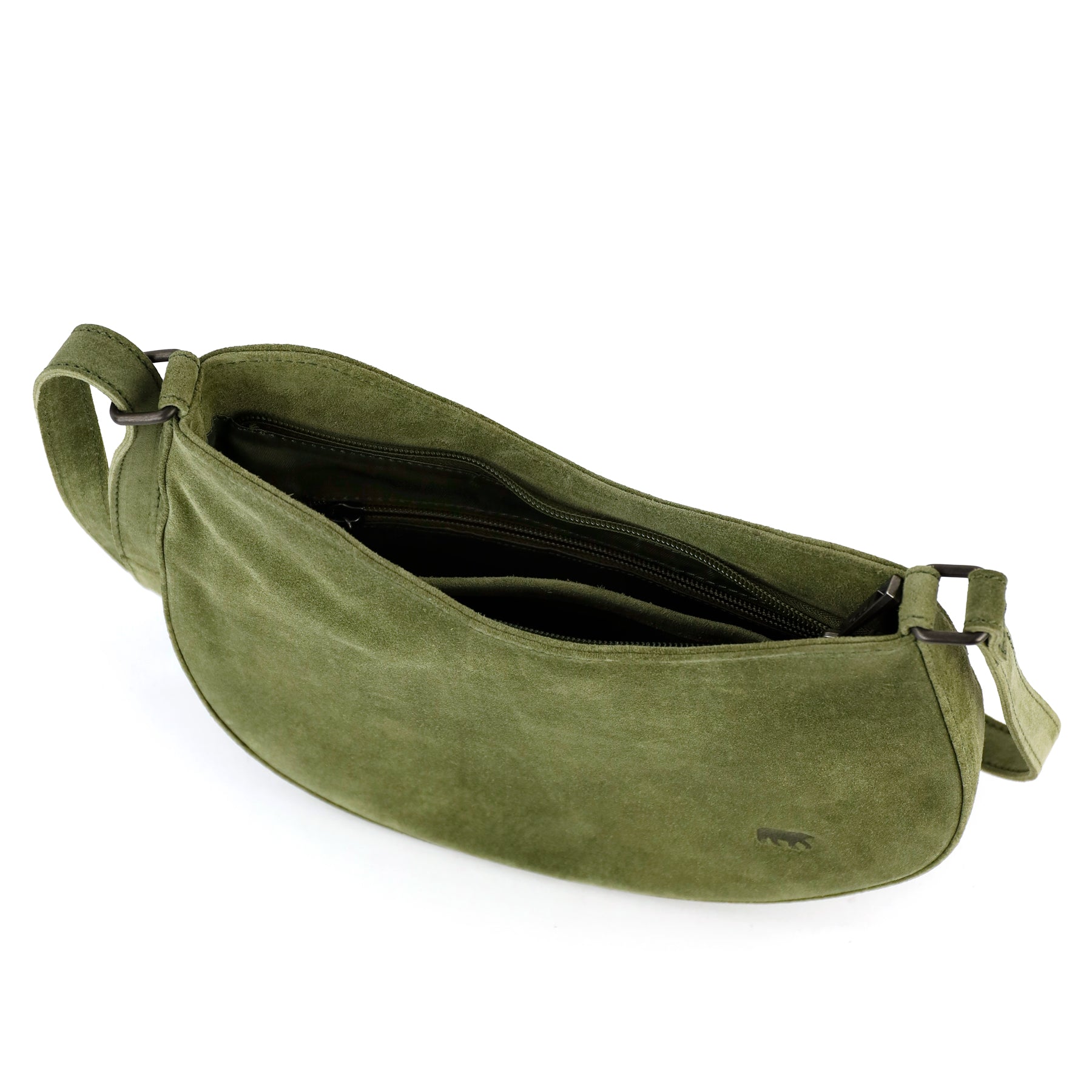 Velours Umhängetasche 'Tamara' Grün