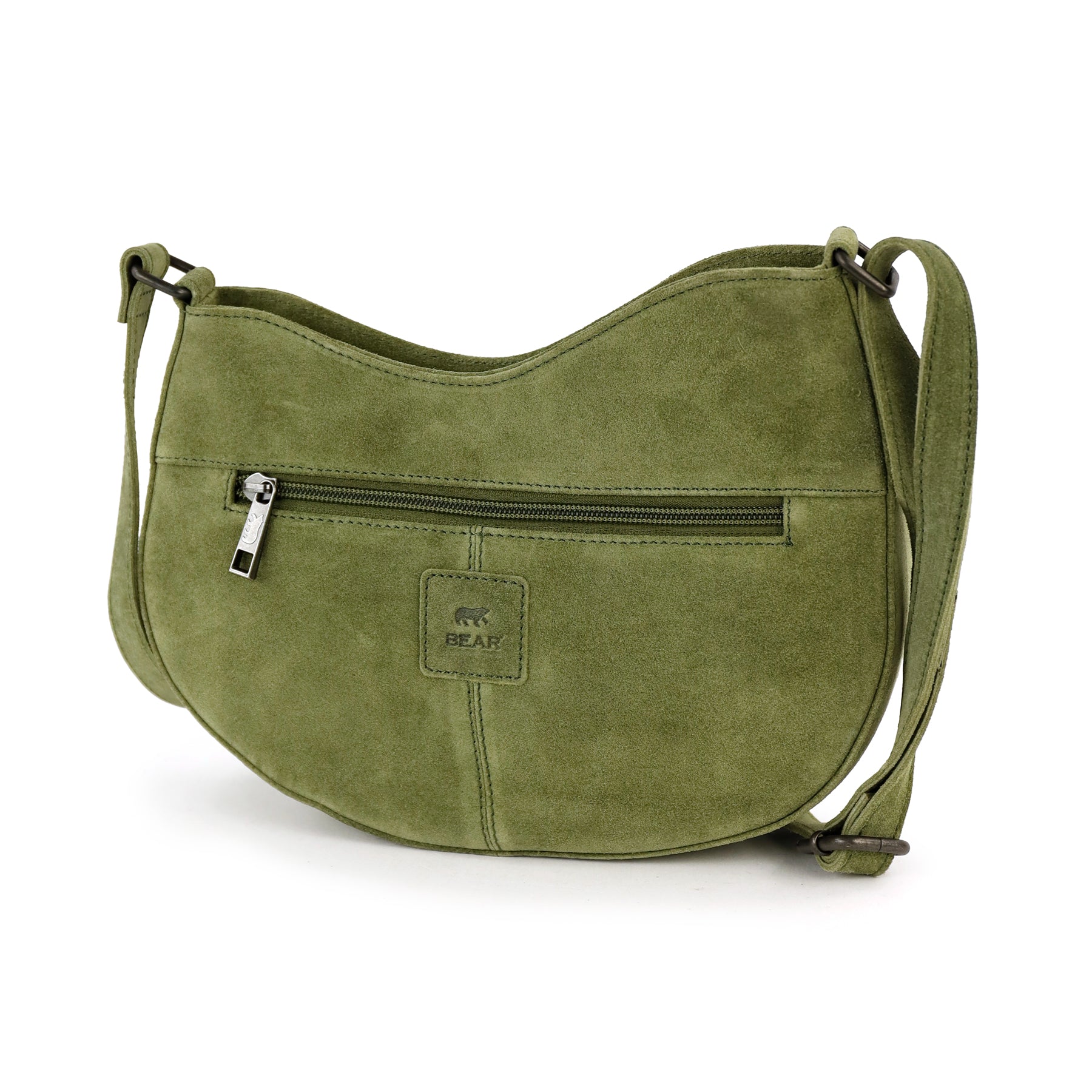 Velours Umhängetasche 'Tamara' Grün