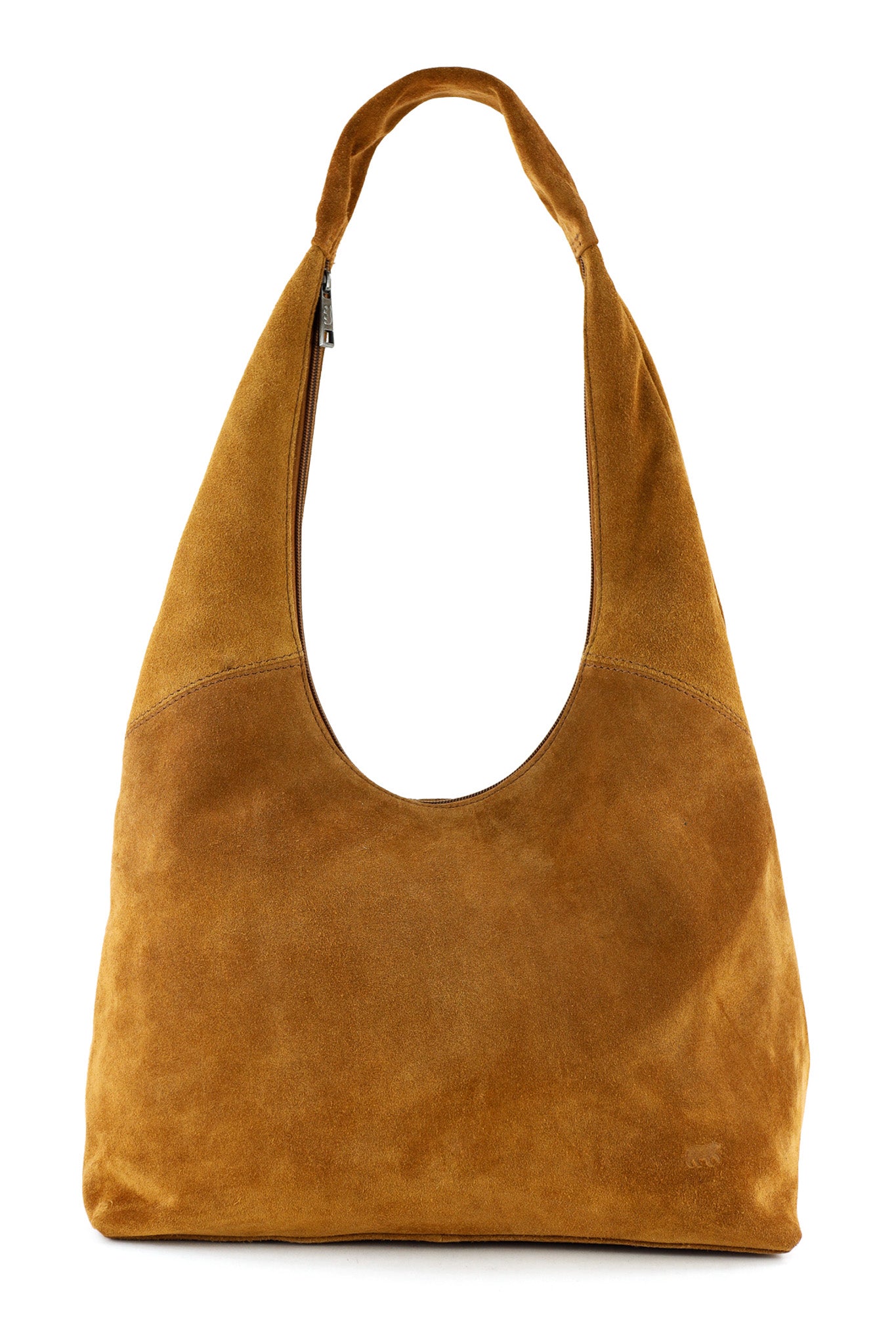 Velours leder tasche 'Pauline' cognac