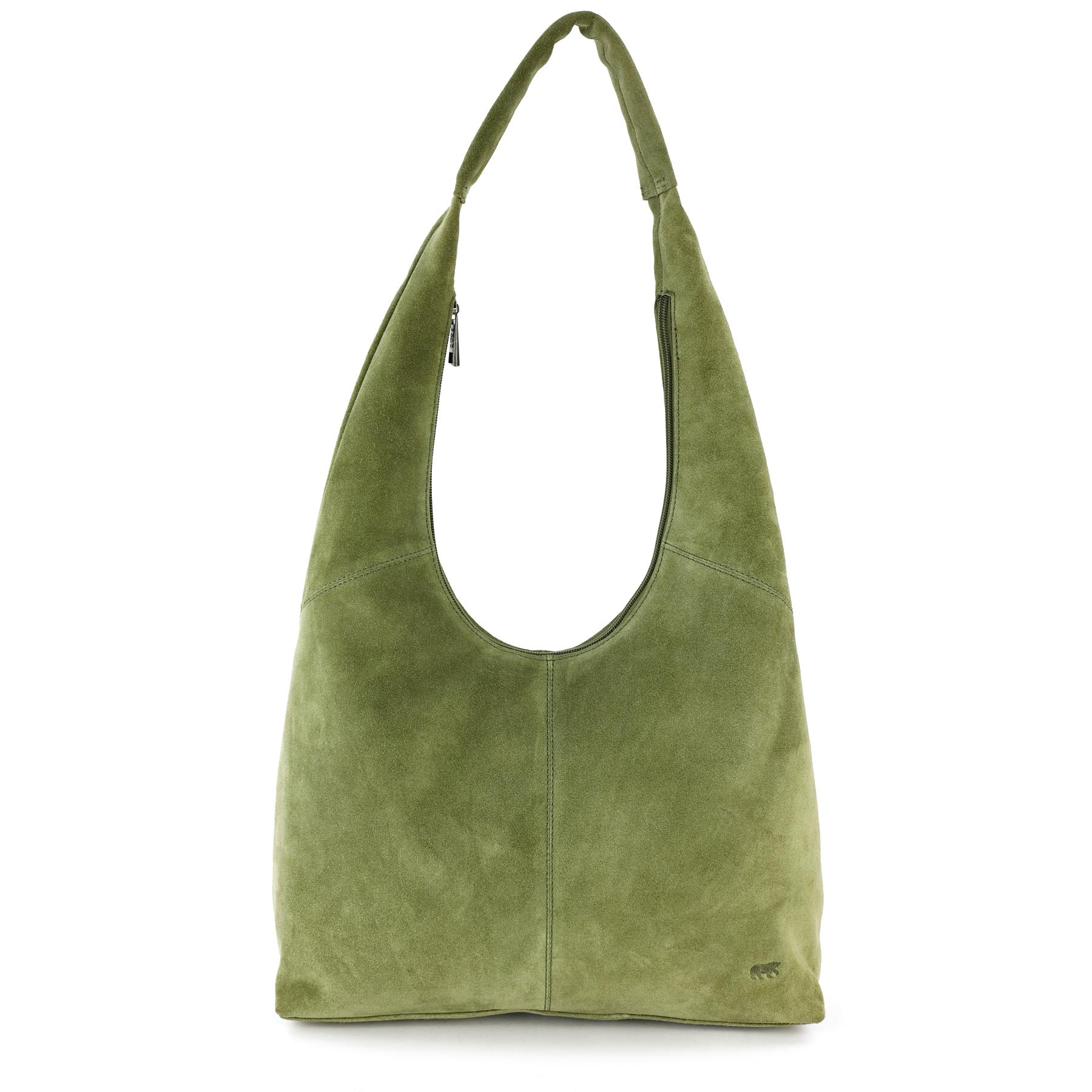 Velours Beuteltasche 'Pauline' Grün