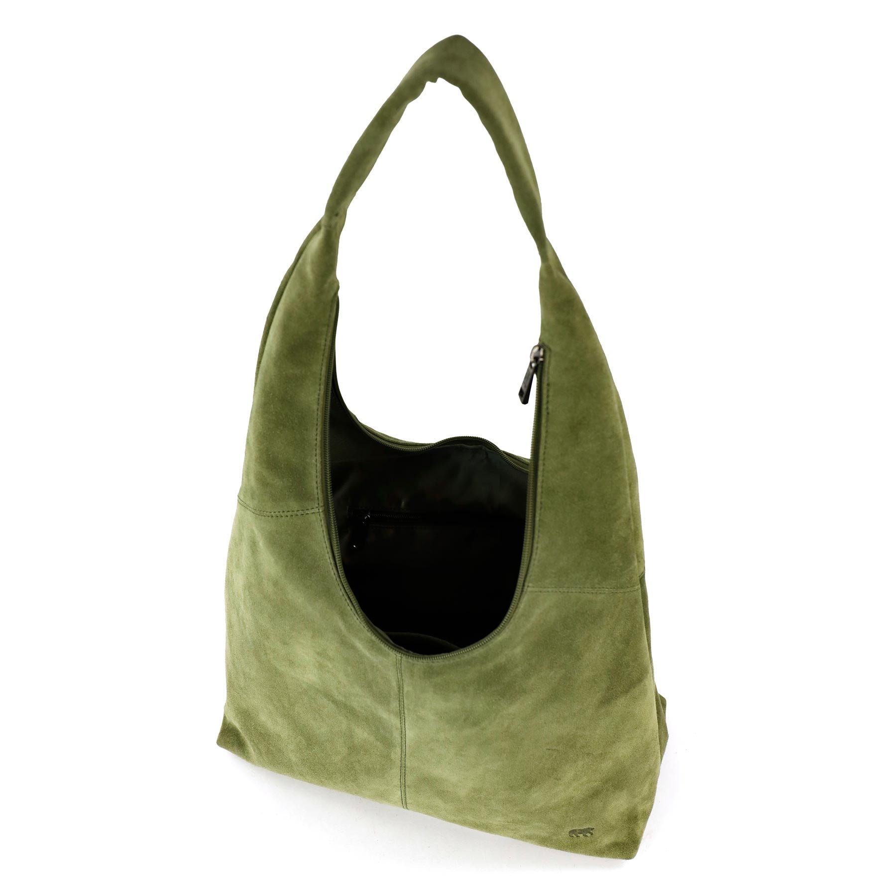 Velours Beuteltasche 'Pauline' Grün