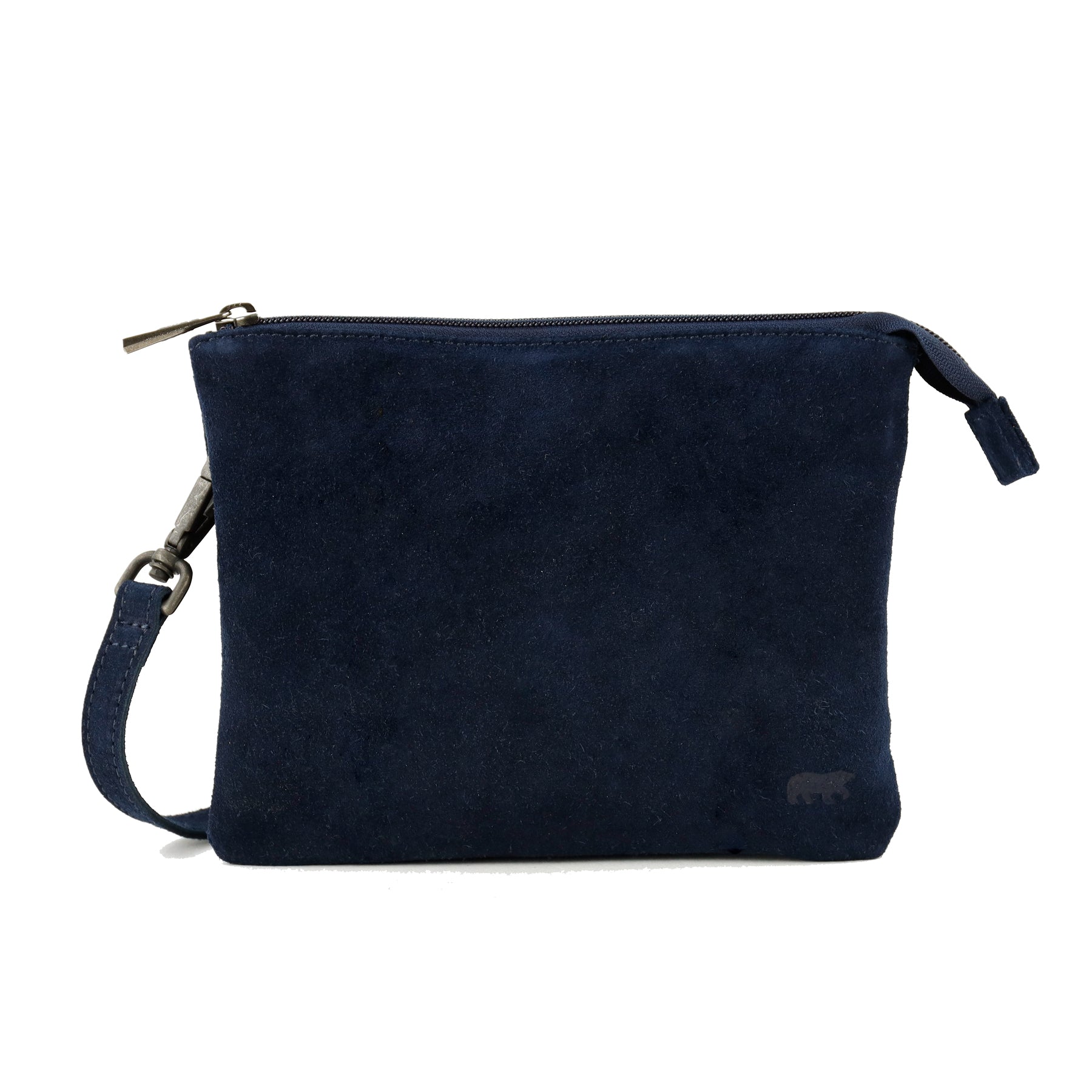 Velours Umhängetasche 'Marthe' Dunkelblau