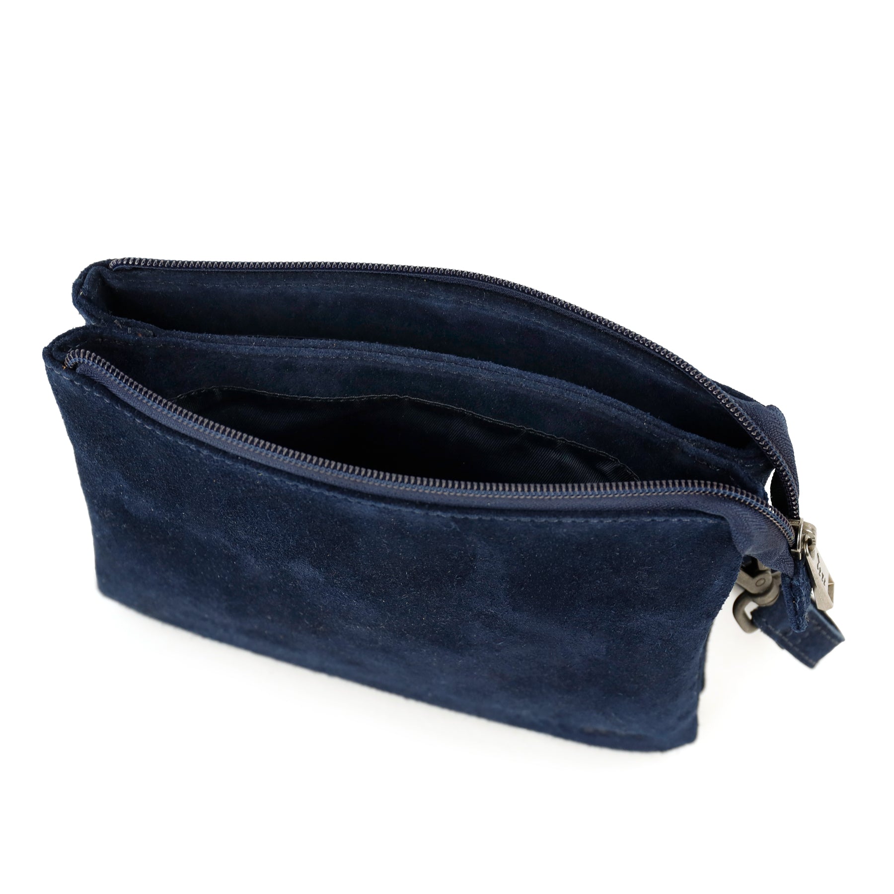 Velours Umhängetasche 'Marthe' Dunkelblau