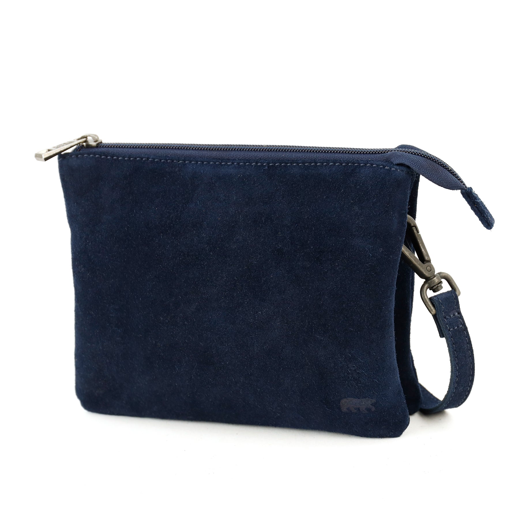 Velours Umhängetasche 'Marthe' Dunkelblau