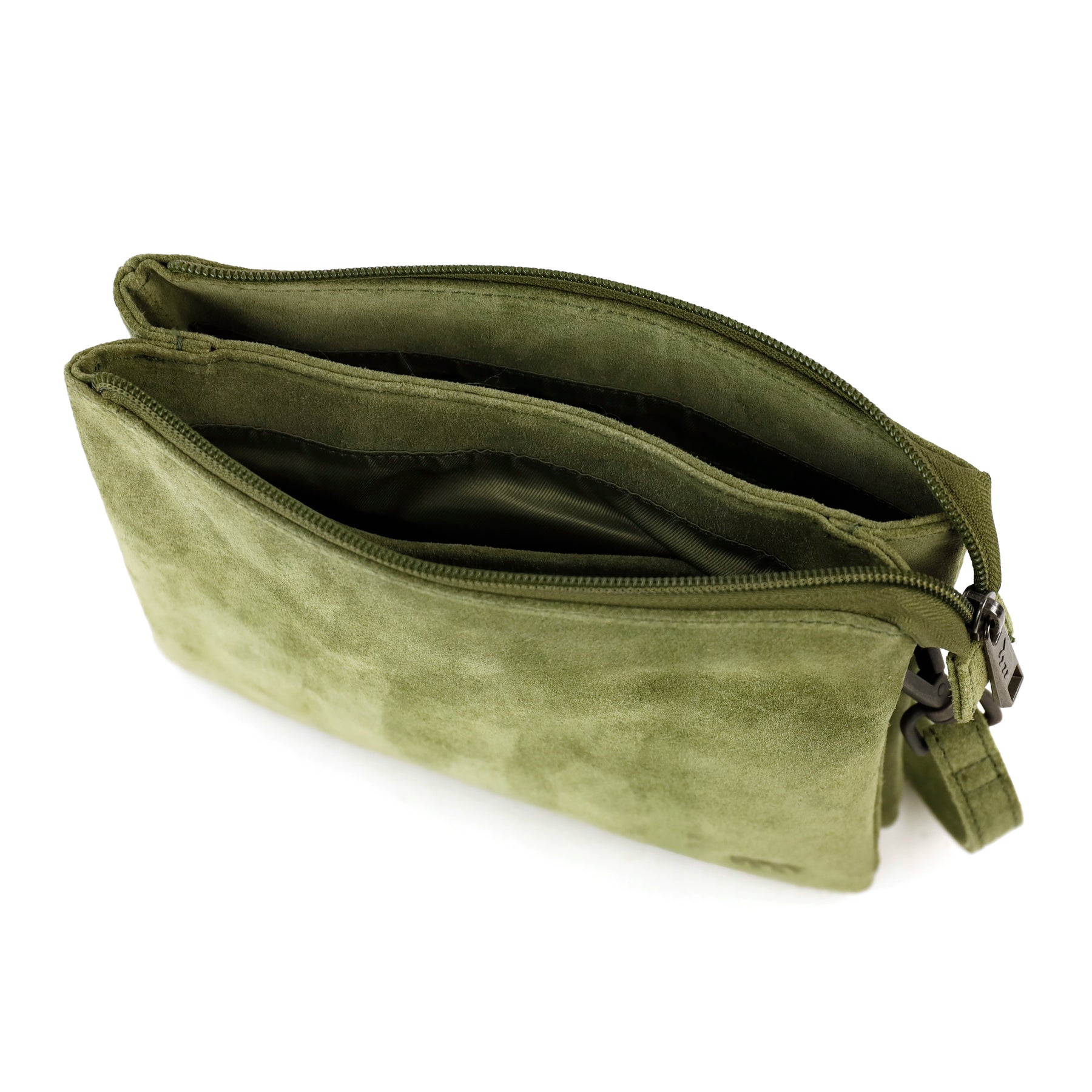 Velours Umhängetasche 'Marthe' Grün