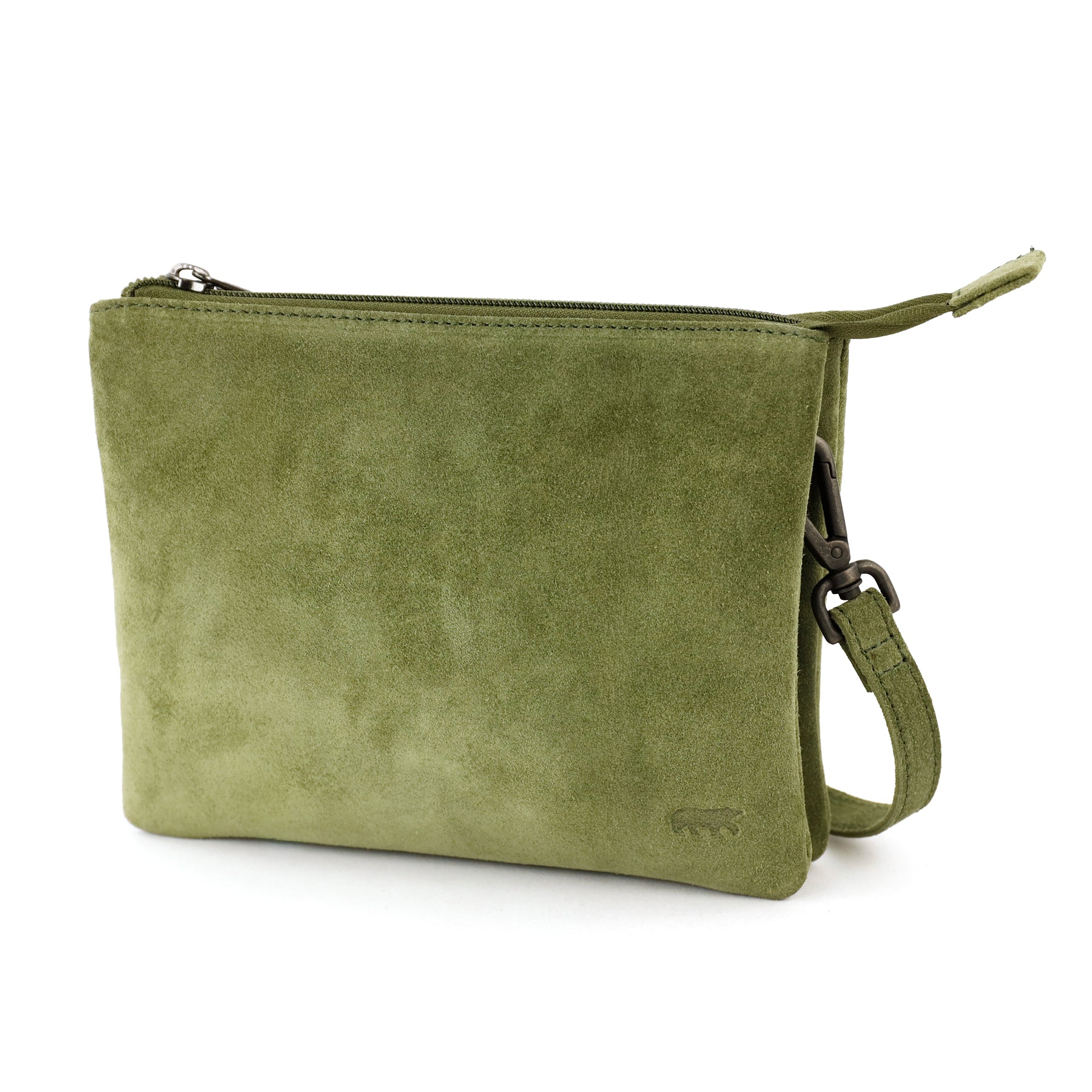 Velours Umhängetasche 'Marthe' Grün
