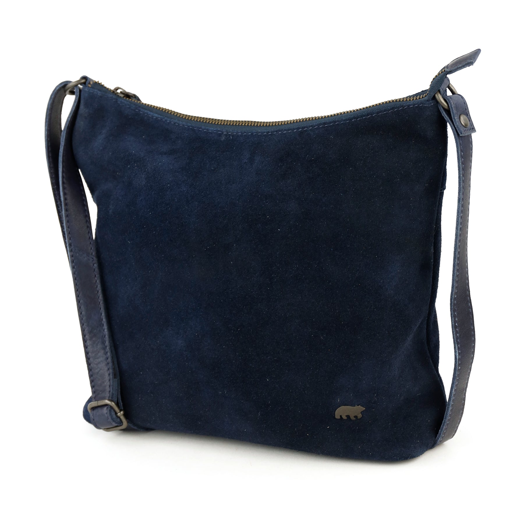 Velours Umhängetasche 'Amber' Navy