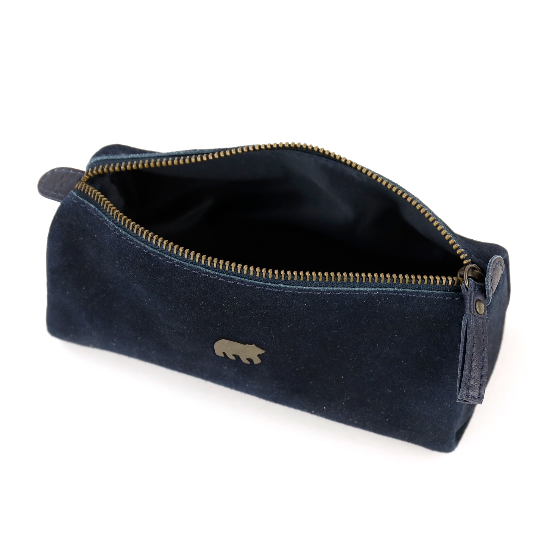 Pennenetui 'Tito' XL suede navy