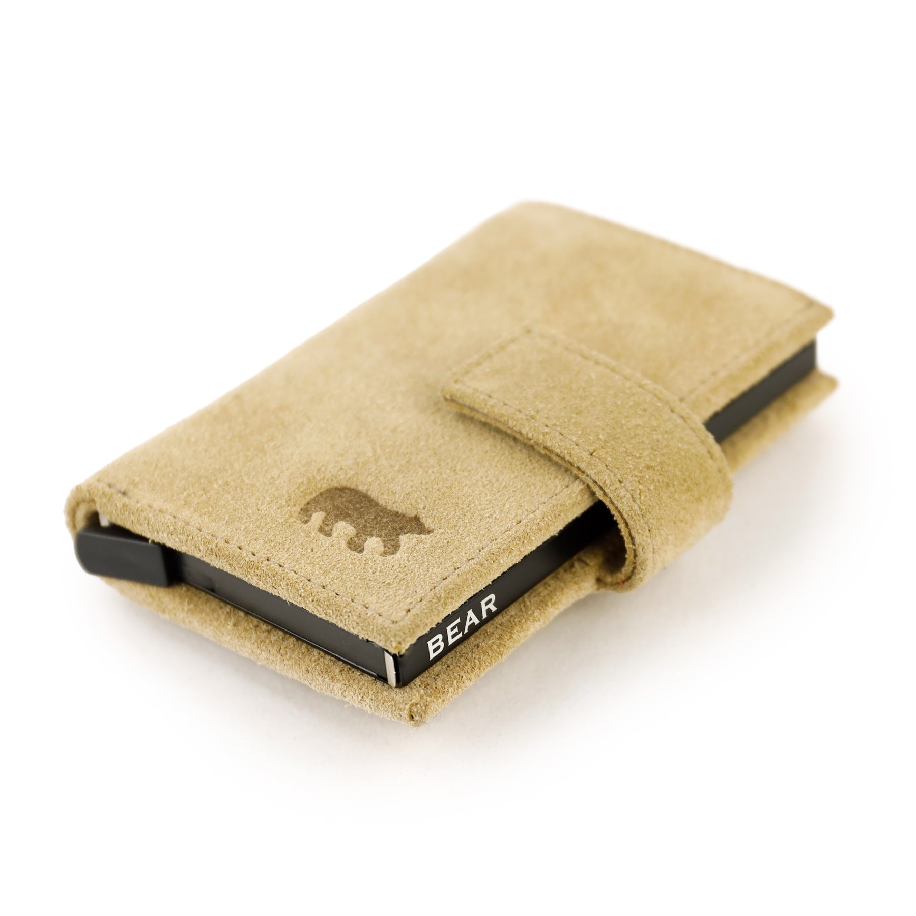 Velours RFID Kartenhalter 'Elsie' Bisquit