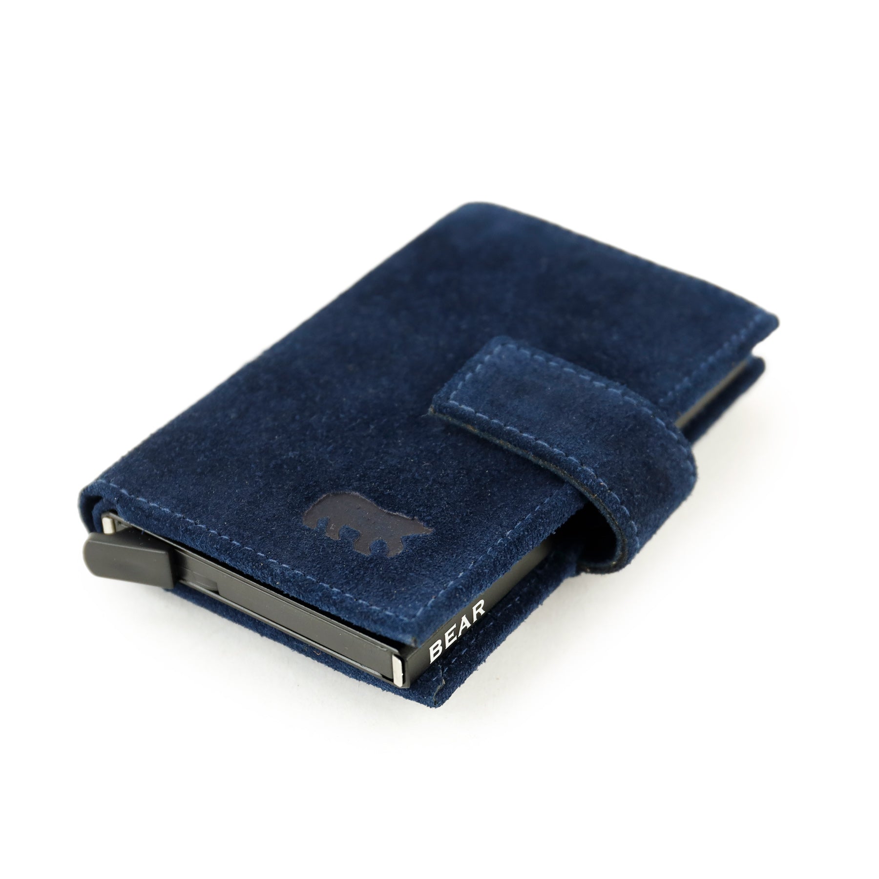 Velours RFID Kartenhalter 'Elsie' Dunkelblau