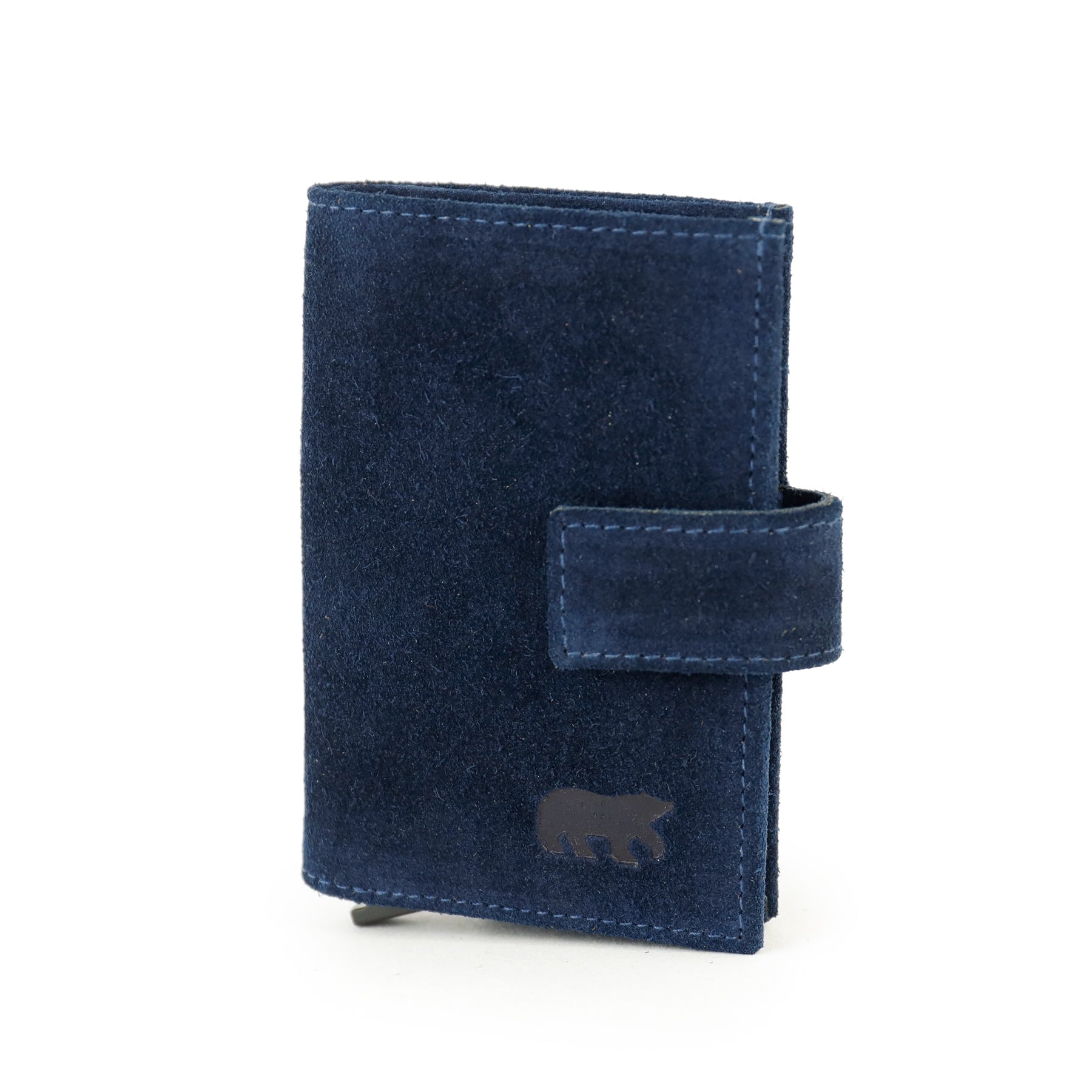 Velours RFID Kartenhalter 'Elsie' Dunkelblau