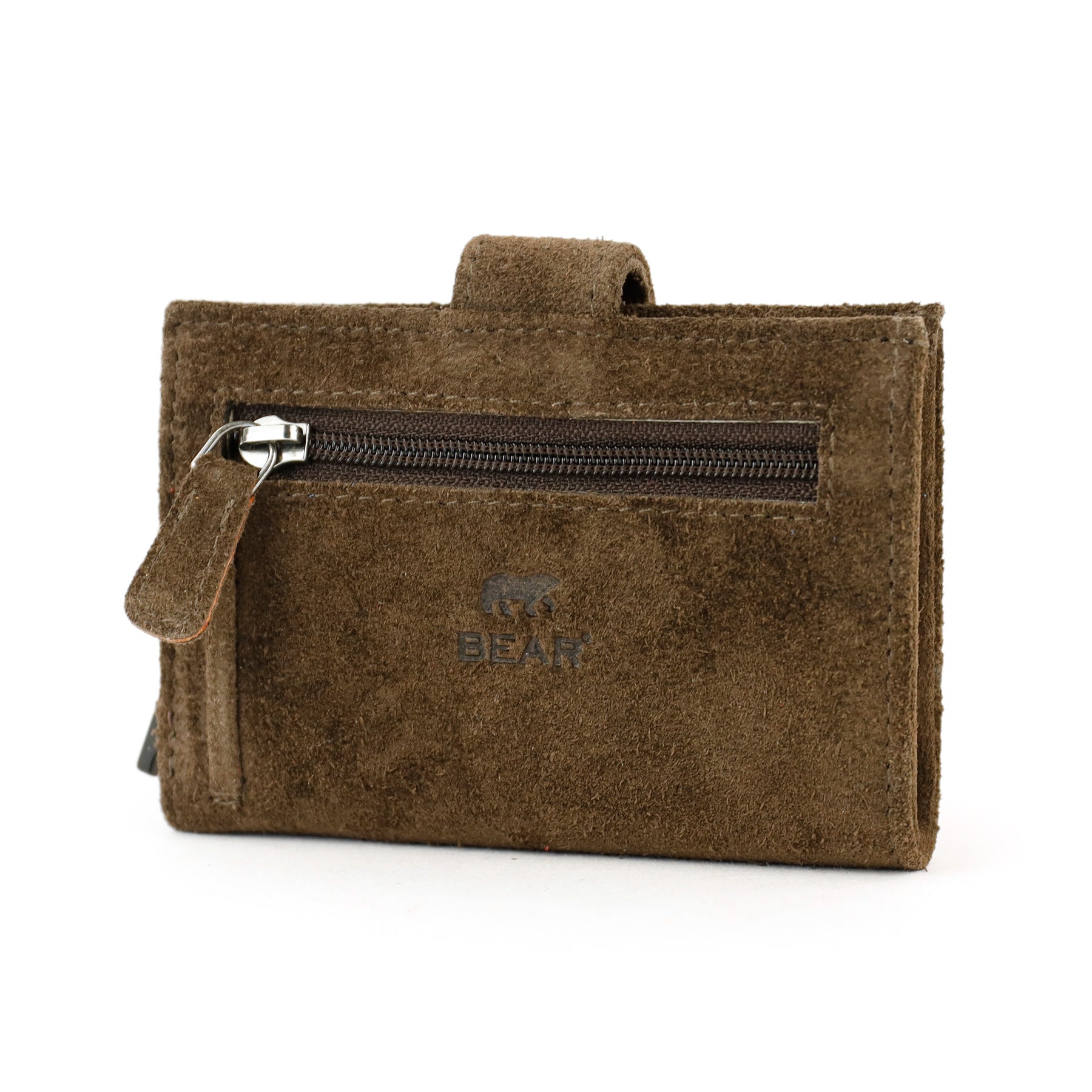 Velours RFID Kartenhalter 'Elsie' Dunkelbraun