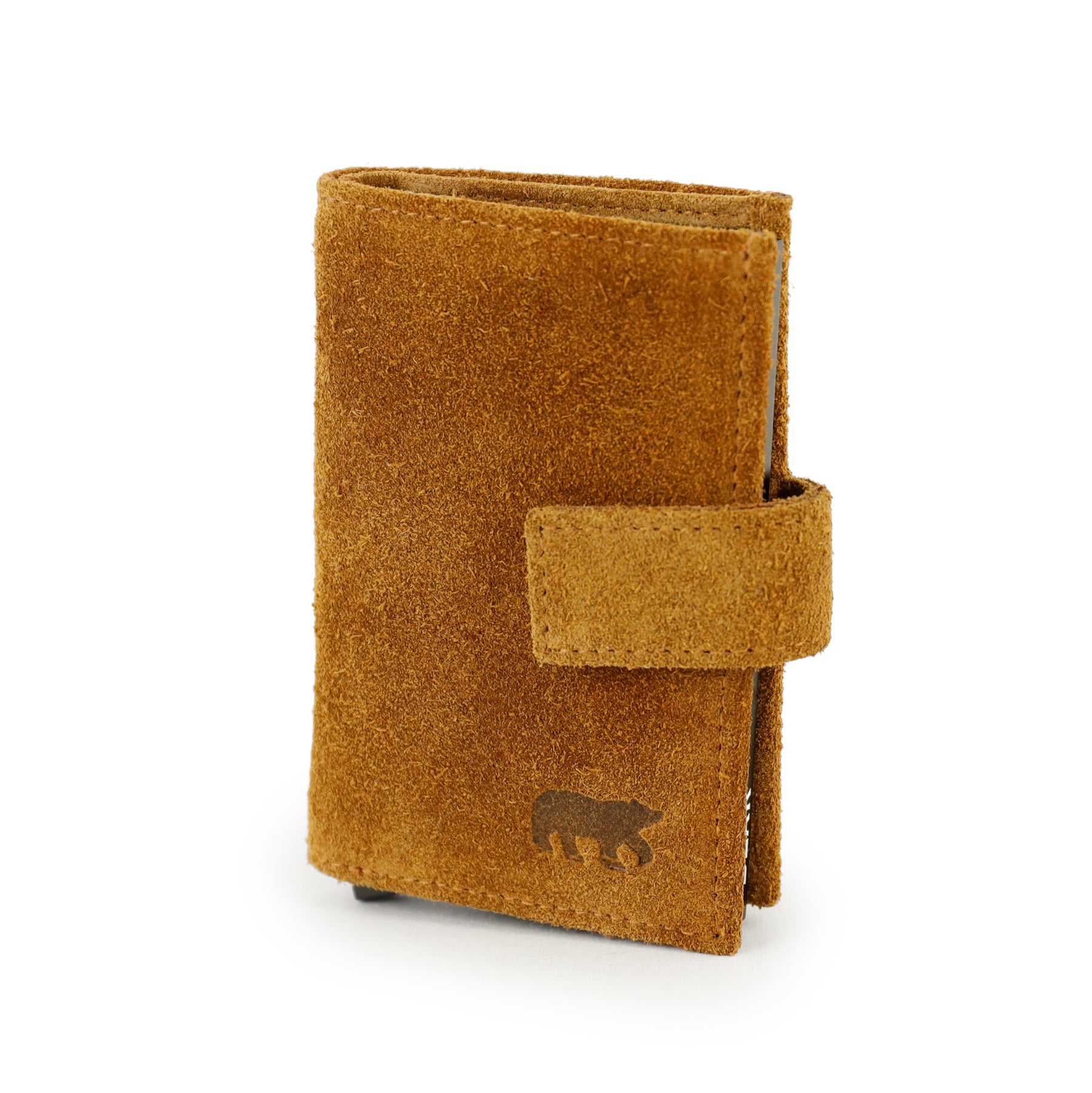 Velours RFID Kartenhalter 'Elsie' Cognac