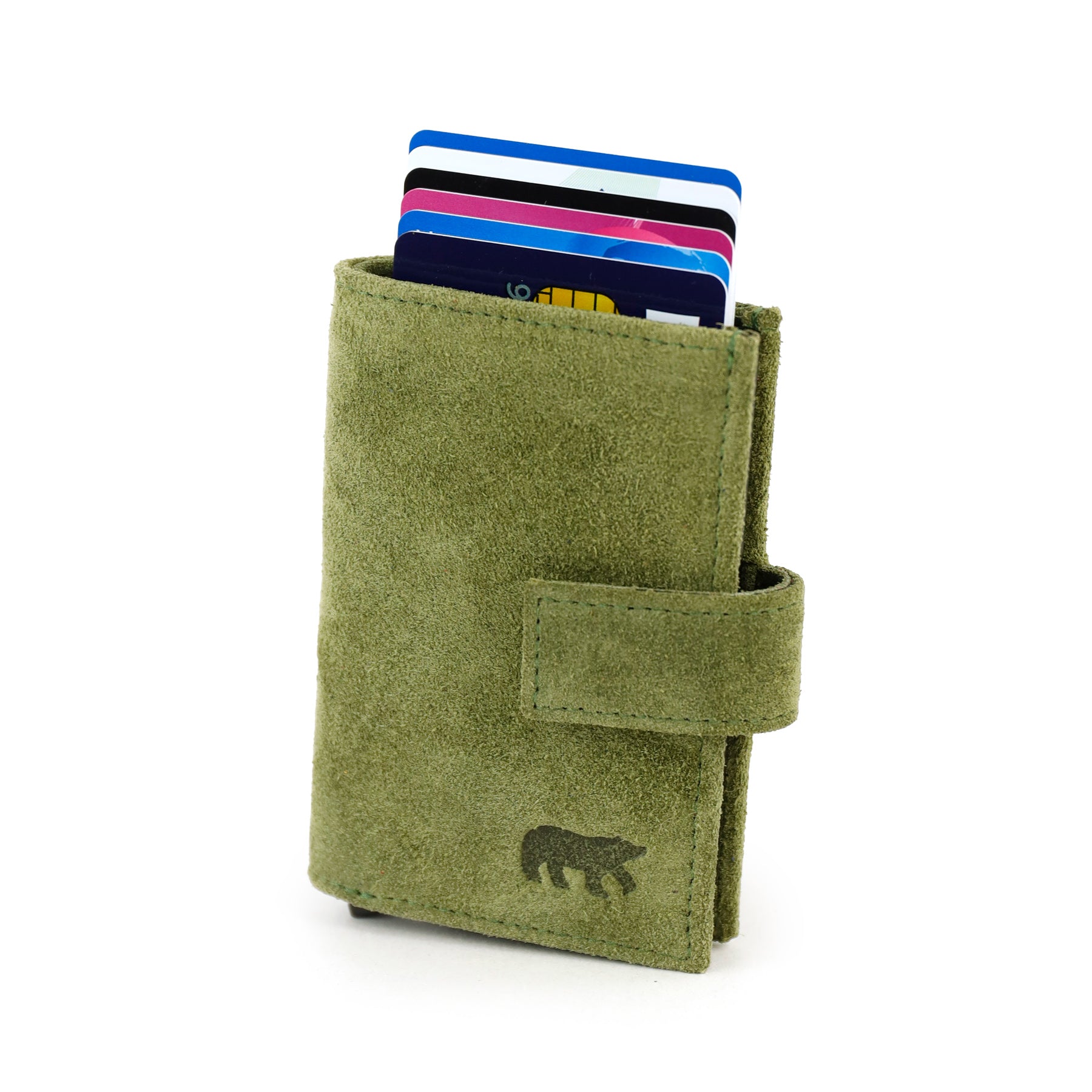Velours RFID Kartenhalter 'Elsie' Grün