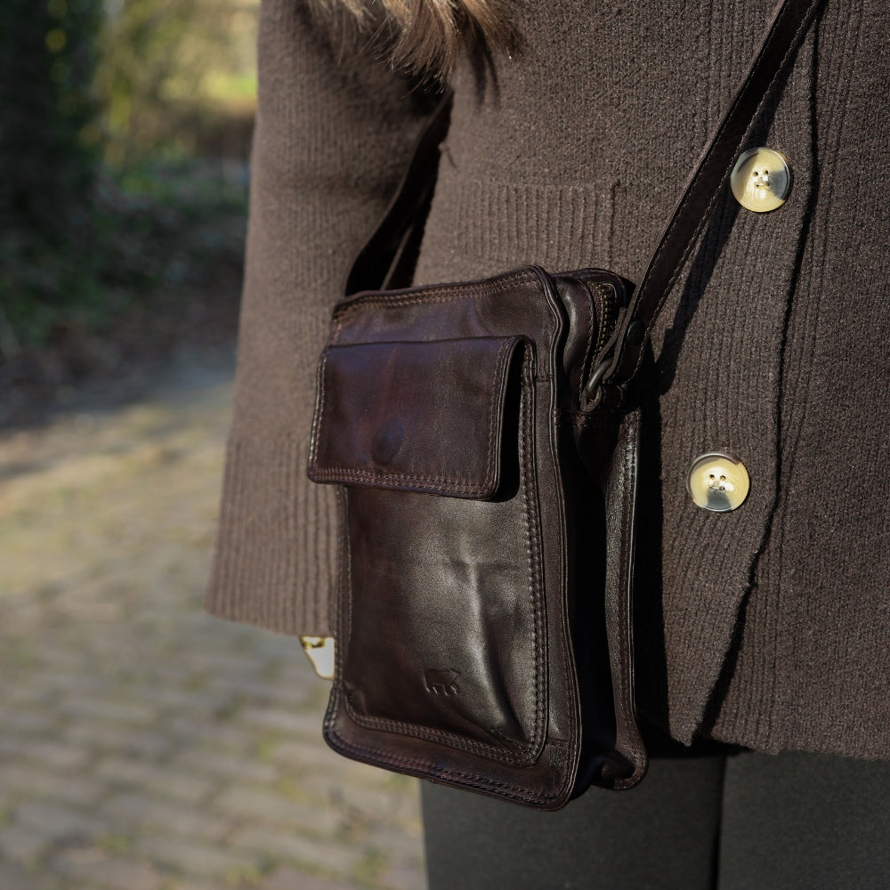 Umhängetasche 'Carmen' Beige