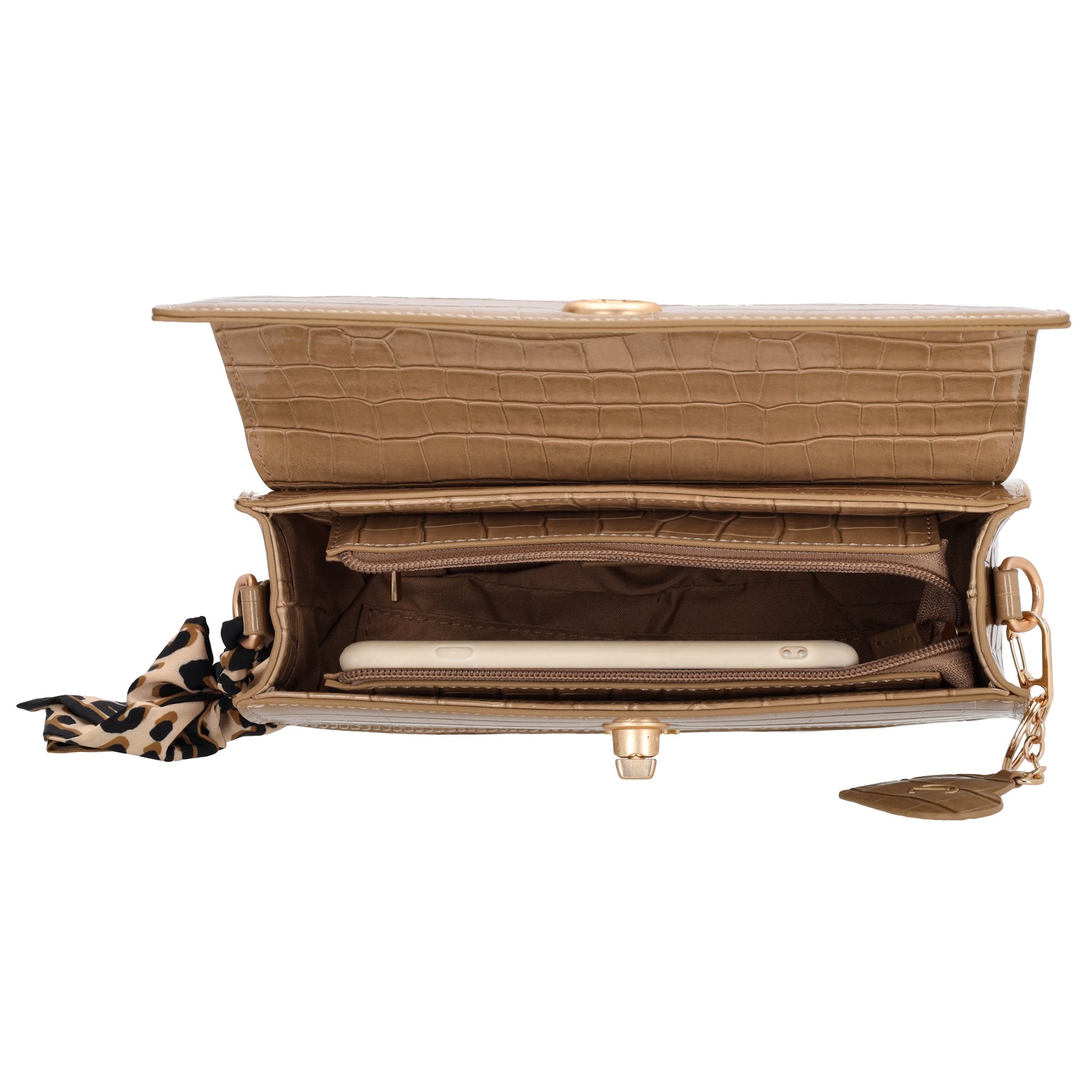 Knightsbridge Schoudertas taupe